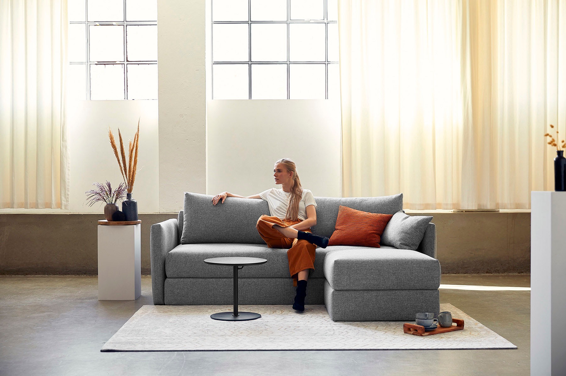 INNOVATION LIVING ™ Stauraumhocker »CORNILA«, Hocker mit Stauraum, Fußablage, zusätzlicher Sitzplatz