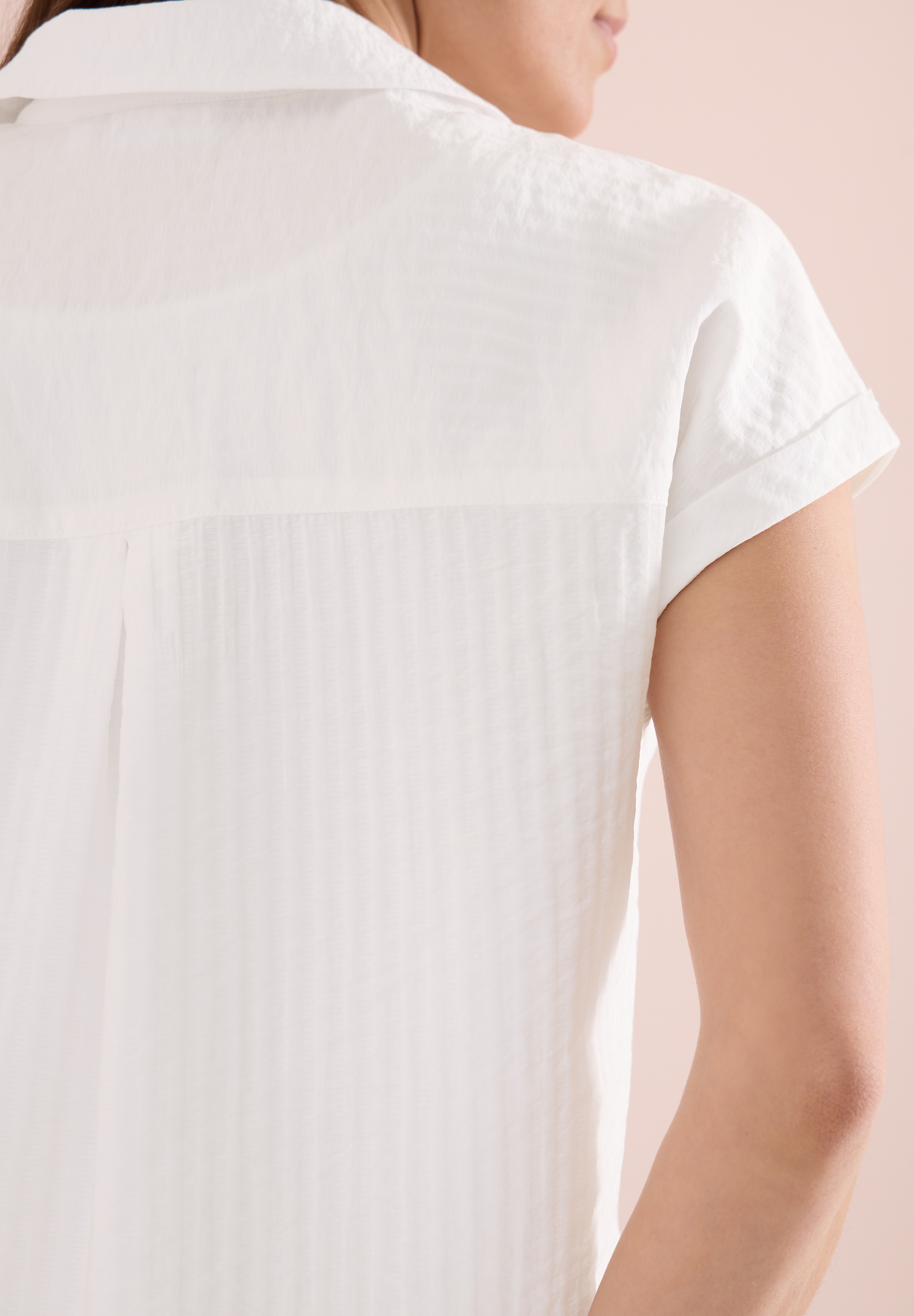 Cecil Kurzarmbluse mit dekorativer Knopfleiste