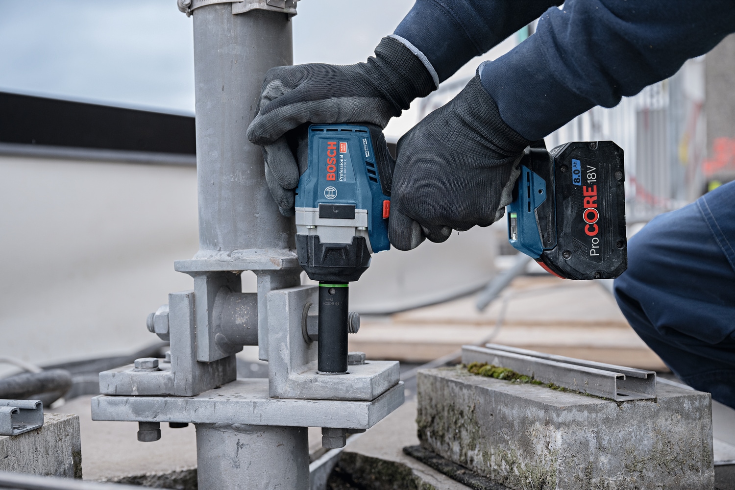 Bosch Professional Akku-Drehschlagschrauber »»GDS 18V-750 C««, ohne Akku, ohne Ladegerät