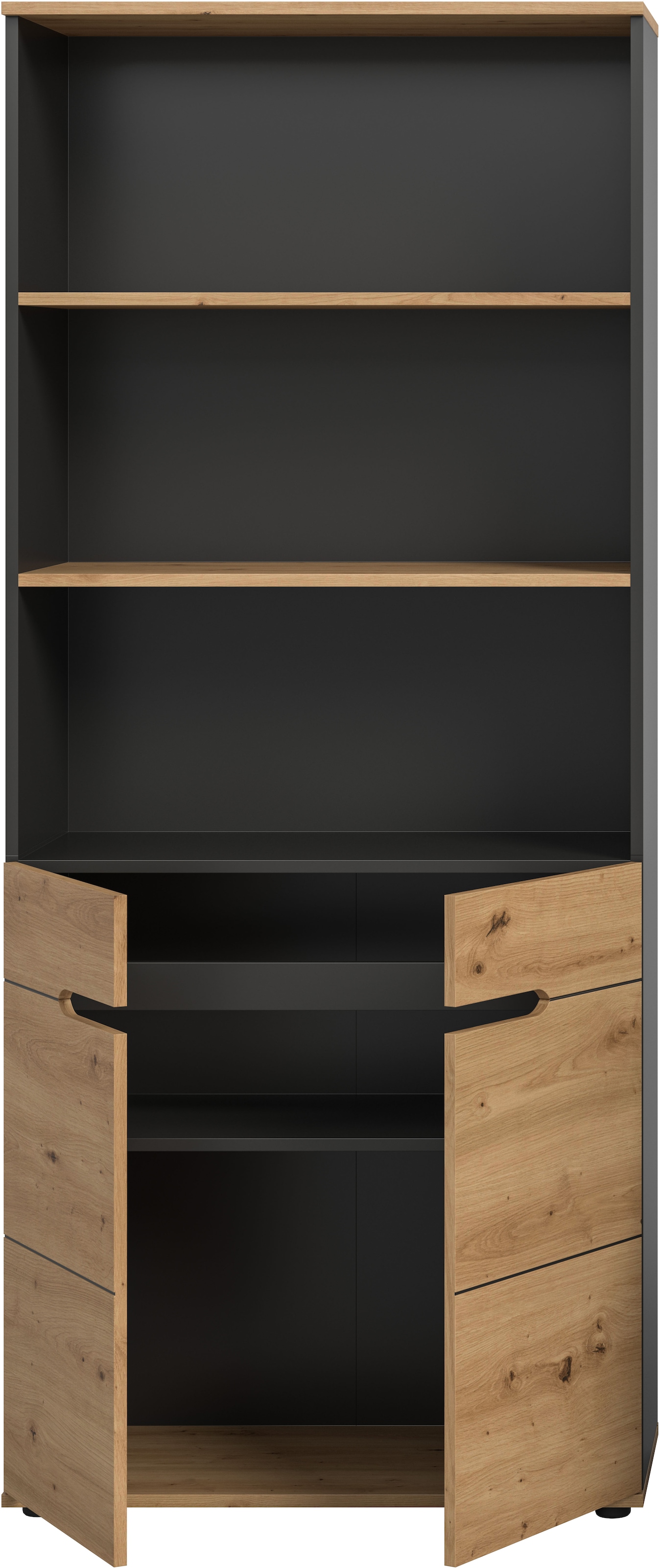 Home affaire Aktenschrank »REHAT, TOPSELLER!, Höhe 190cm, 5 Fächer, 3 feste & 1 variabler Boden« bietet viel Stauraum für ca. 35 Aktenordner,  Regal, Schrank, Büroschrank, Homeoffice, Office, Büro