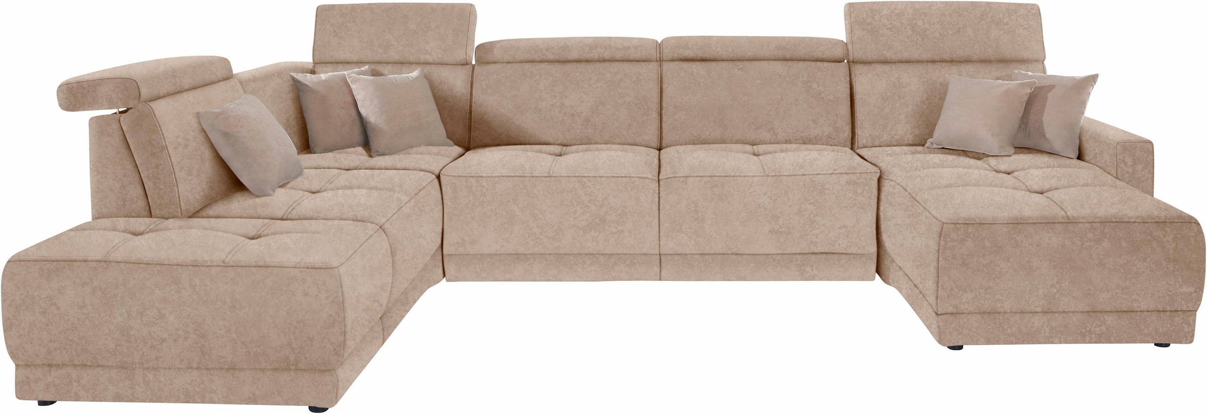 DOMO collection Wohnlandschaft "Ava moderne Sitzheftung mit toller Doppelna günstig online kaufen