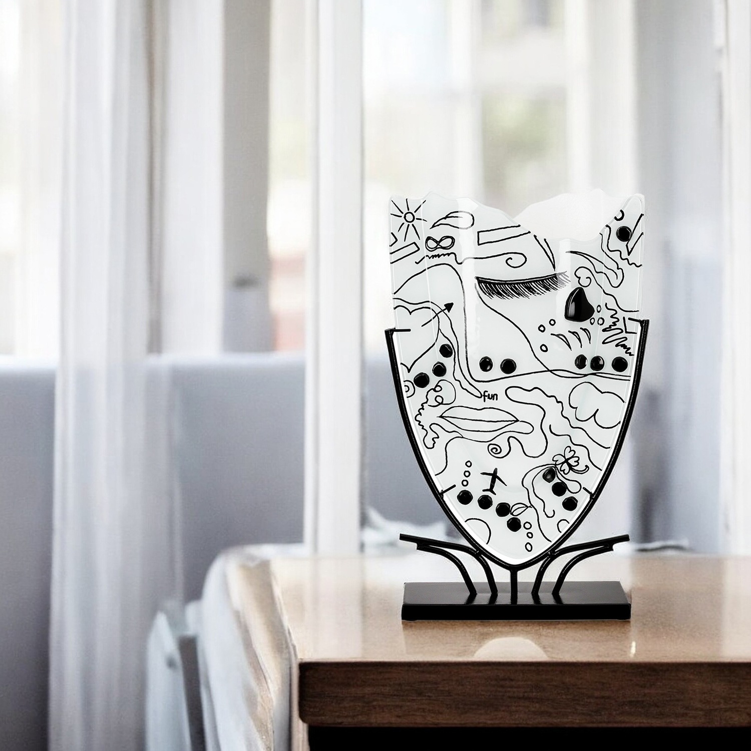 Casablanca by Gilde Bodenvase »Vase Modern Art weiß H.49 cm«, (1 St.) günstig online kaufen