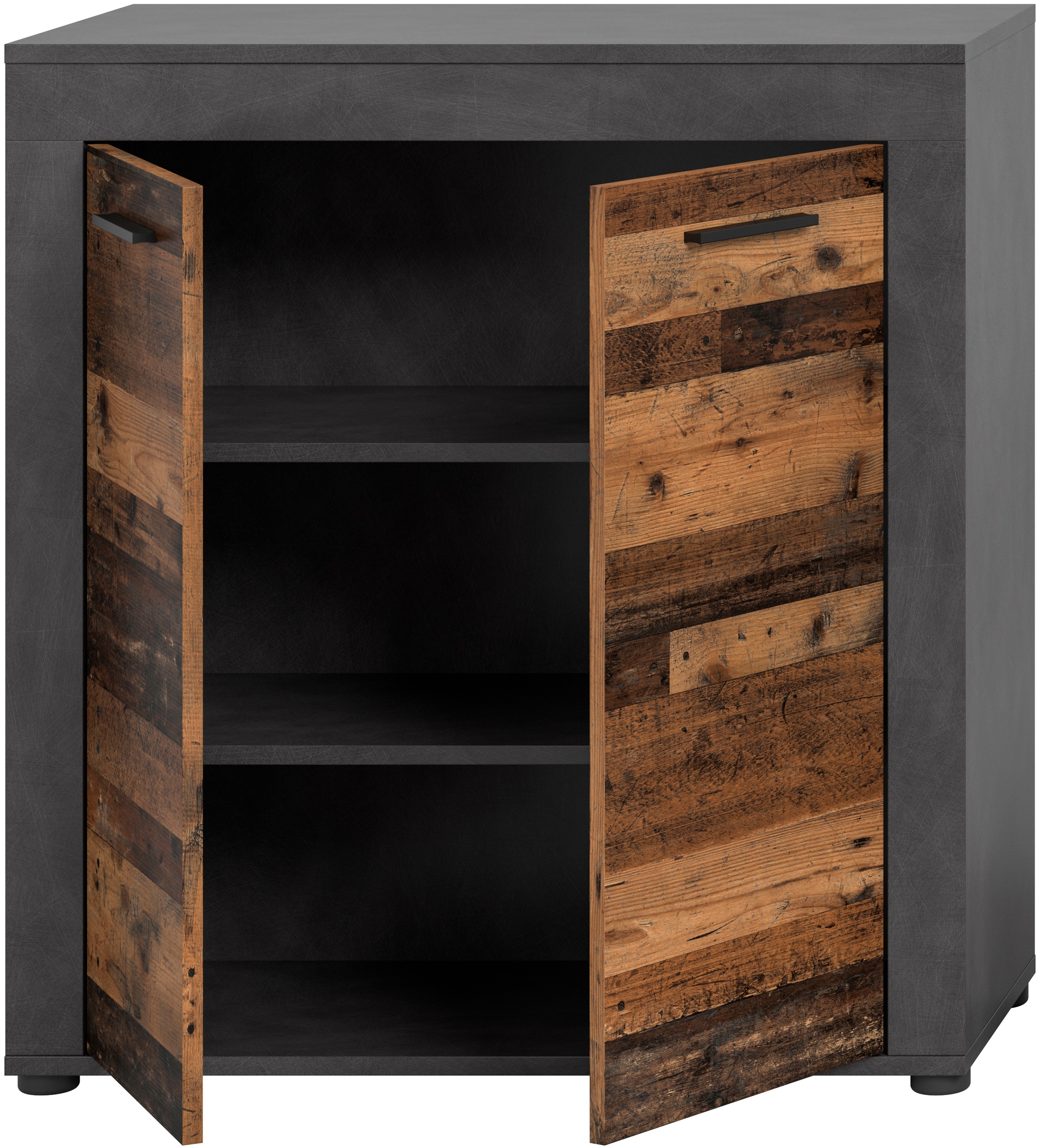 INOSIGN Highboard »Aosta, Höhe 88 cm, in verschiedenen Farbausführungen«, mit 2 Türen und 3 Fächern, Wohnzimmer, Kommode, Schrank