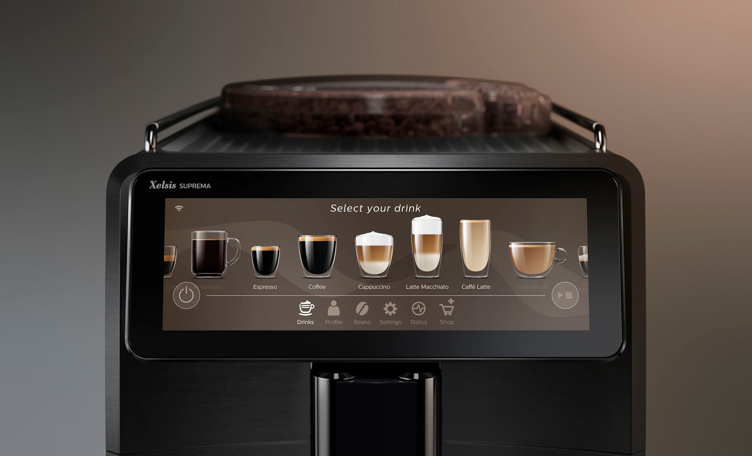 Saeco Kaffeevollautomat »Saeco Xelsis Suprema SM8885/00« 22 Kaffeespezialitäten, 8 Benutzerprofile, CoffeeMaestro