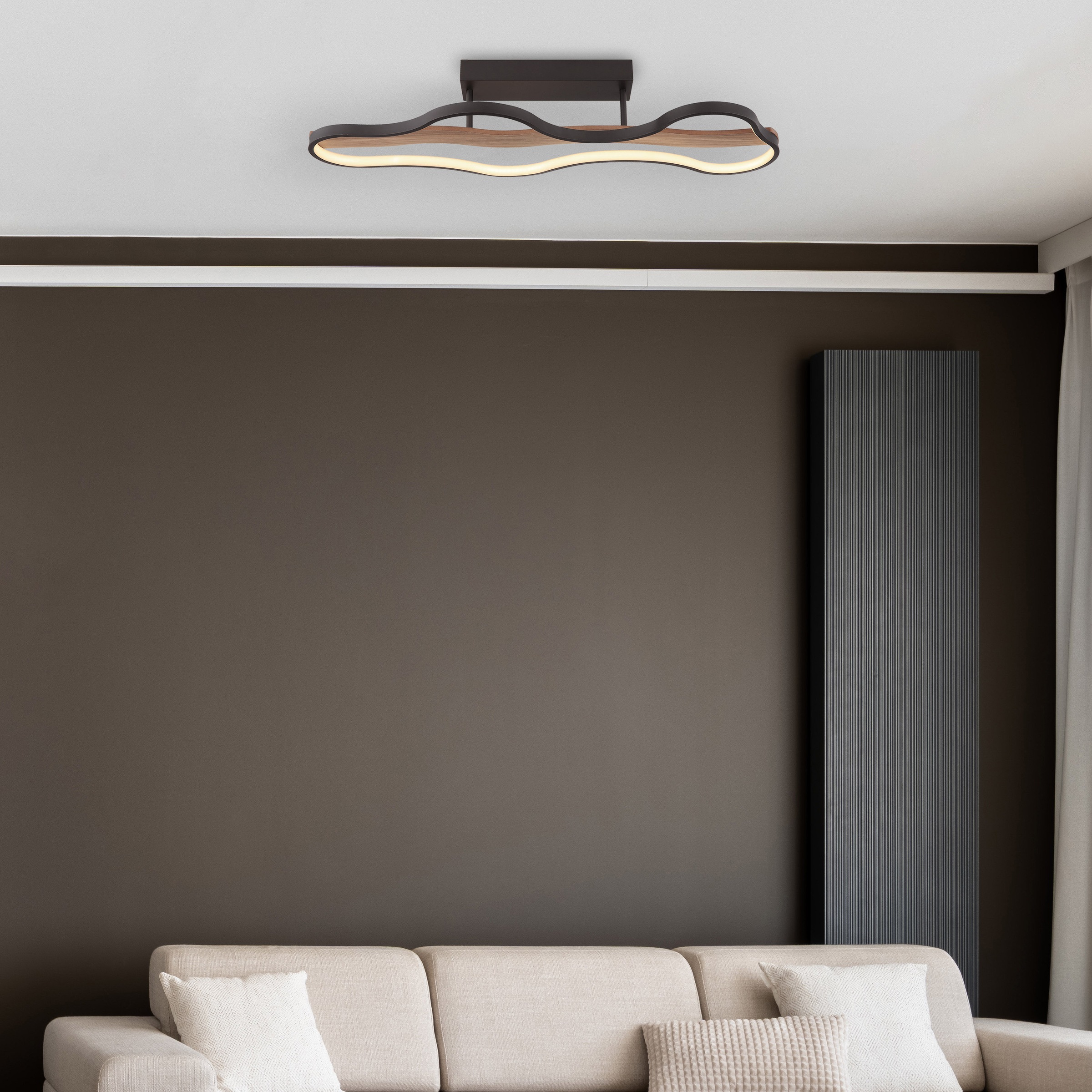 GLOBO LIGHTING LED Deckenleuchte »BEZZY« LED-Modul Warmweiß Deckenlampe/Wohnzimmer/Schlafzimmer/modern