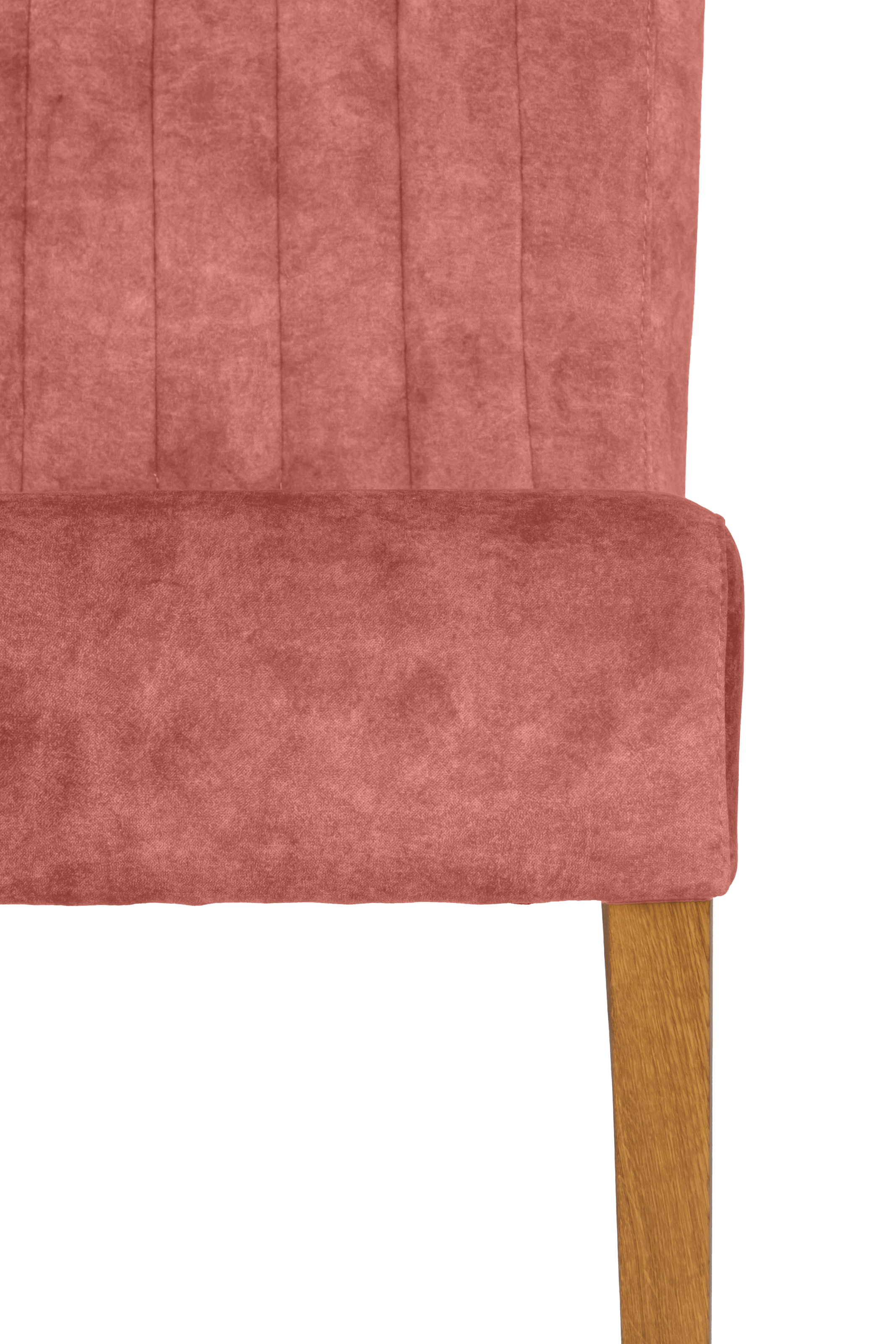 Home affaire 4-Fußstuhl, (Set), 2 St., Samtvelours, vertikale Nähte in der Rückenlehne