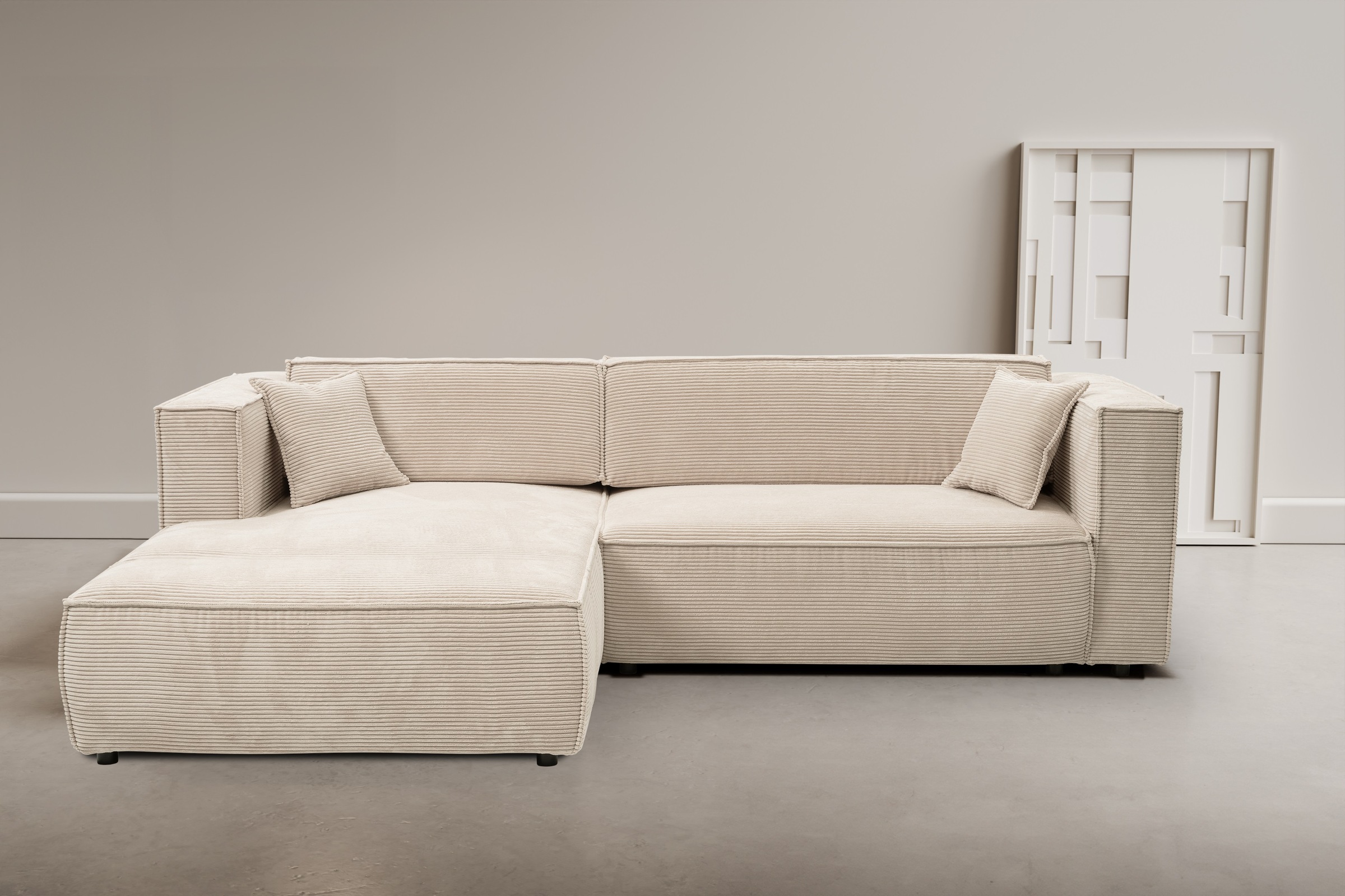 WERK2 Ecksofa »Atlanta-New, modernes Design, Stellmaße 280x147cm, L-Form, K günstig online kaufen