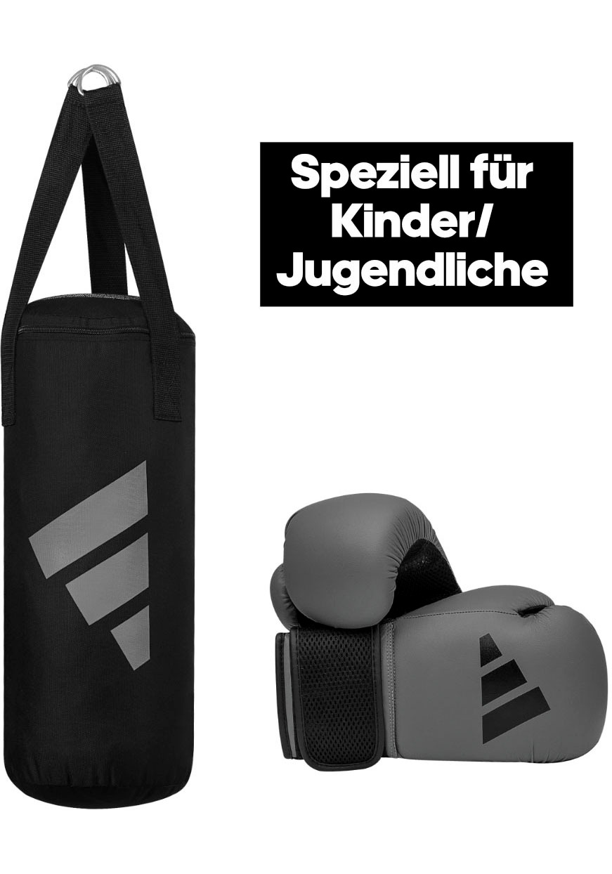 adidas Performance Boxsack »Youth Boxing Kit«, (Set, 2 tlg., mit Boxhandschuhen (8oz)