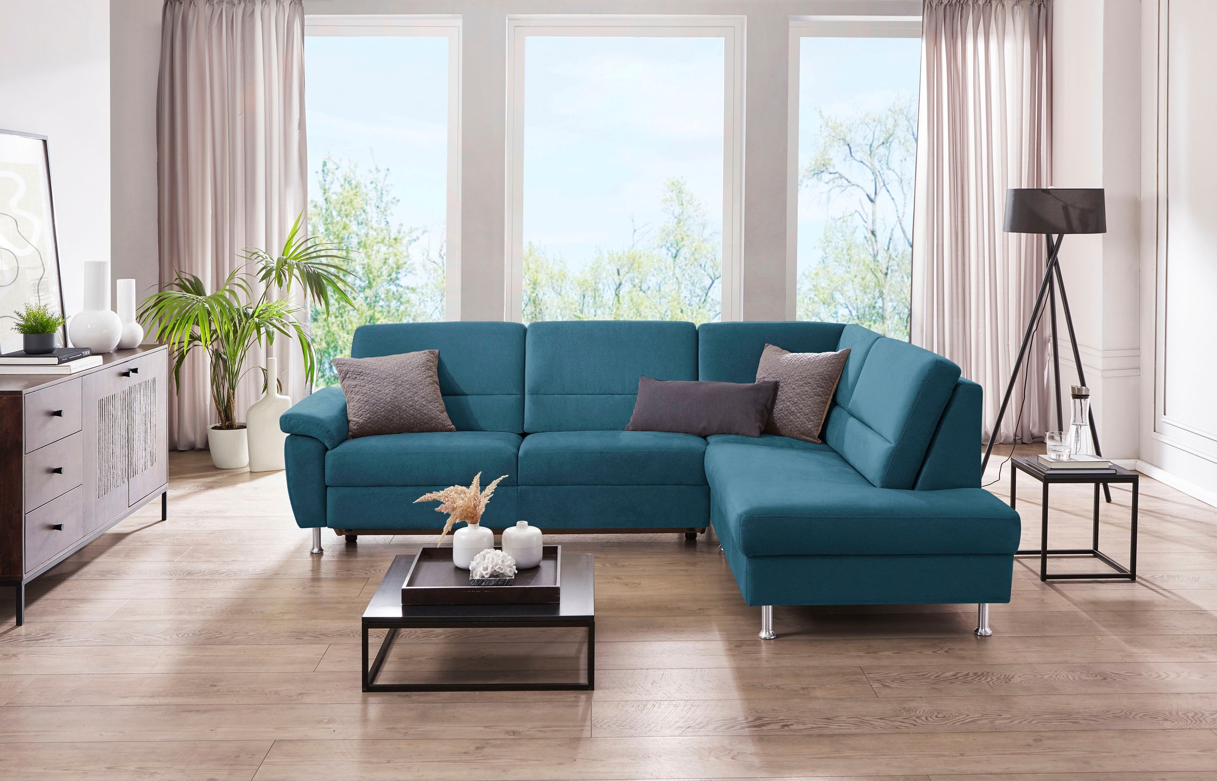 CALIZZA INTERIORS Ecksofa »Onyx L-Form«, Ottomane links oder rechts, wahlwe günstig online kaufen