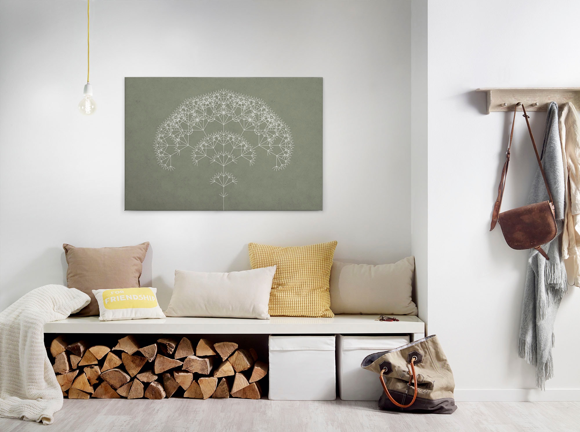 A.S. Création Leinwandbild "trees 3", Kunst-Abstrakt-Kinder, (1 St.), Keilr günstig online kaufen