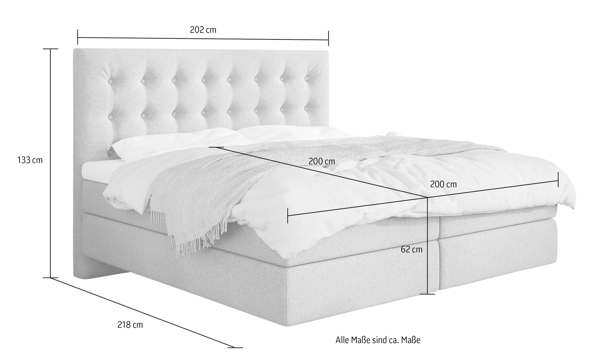 4. Bild von Schlaraffia Boxspringbett »Everton«, inklusive GELTEX®-Topper, Fuß in Schwebeoptik