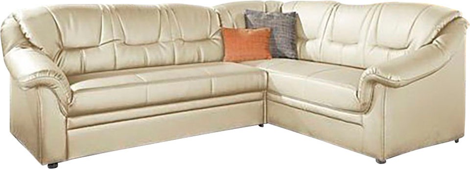 DOMO collection Ecksofa »Montana, zeitlose Rückensteppung, bequeme Armlehne günstig online kaufen