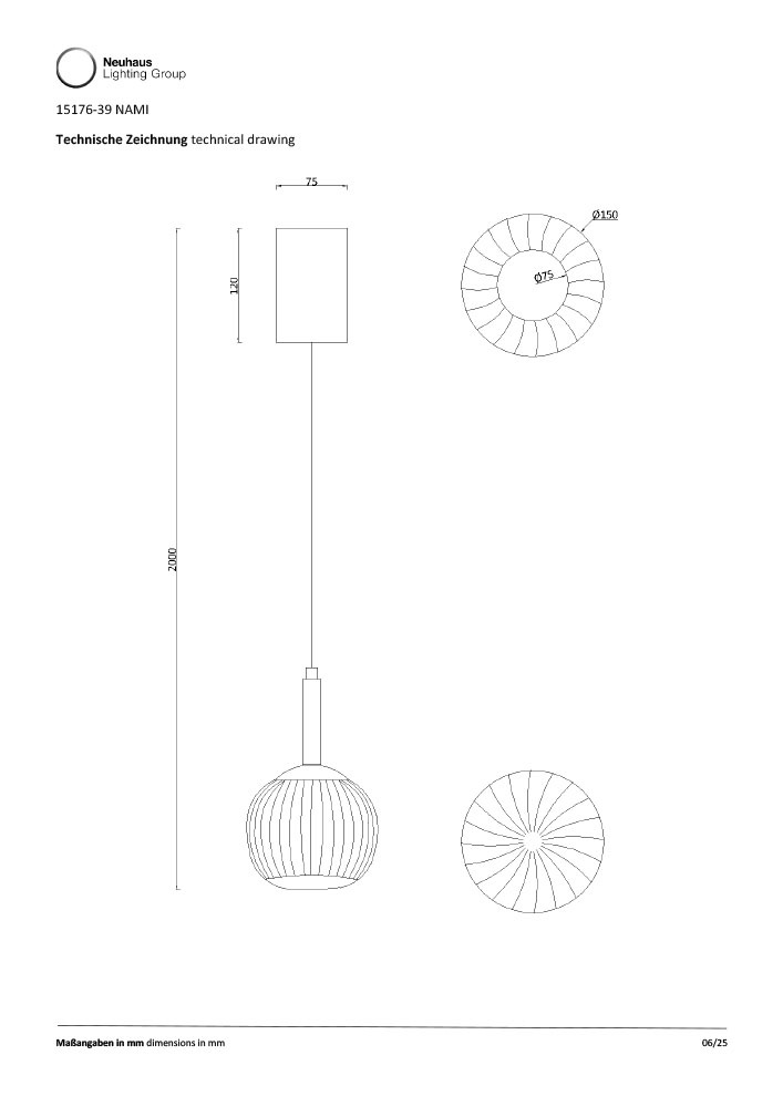 JUST LIGHT LED Deckenleuchte »NAMI« LED-Board 1 Stk. Warmweiß dimmbar, Simply Dim, Memory nach Trennung vom Netz, Comfort Lift