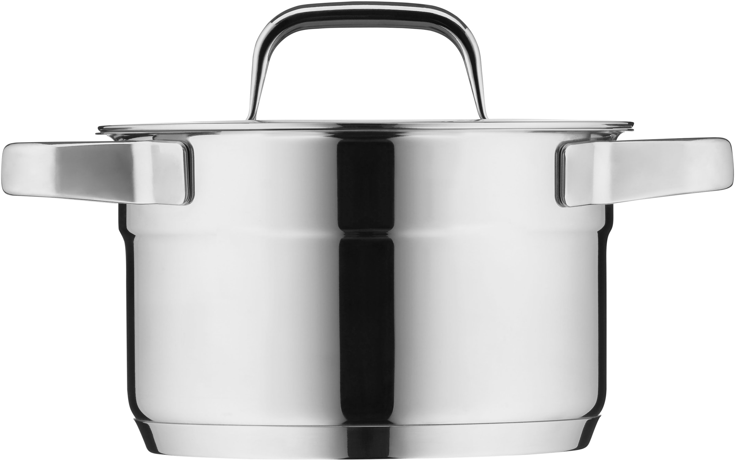 WMF Topf-Set »Compact Cuisine«, Cromargan® Edelstahl Rostfrei 18/10, (Set, 9 tlg.), platzsparend stapelbar, wärmereduzierende Hohlgriffe, Innenskalierung