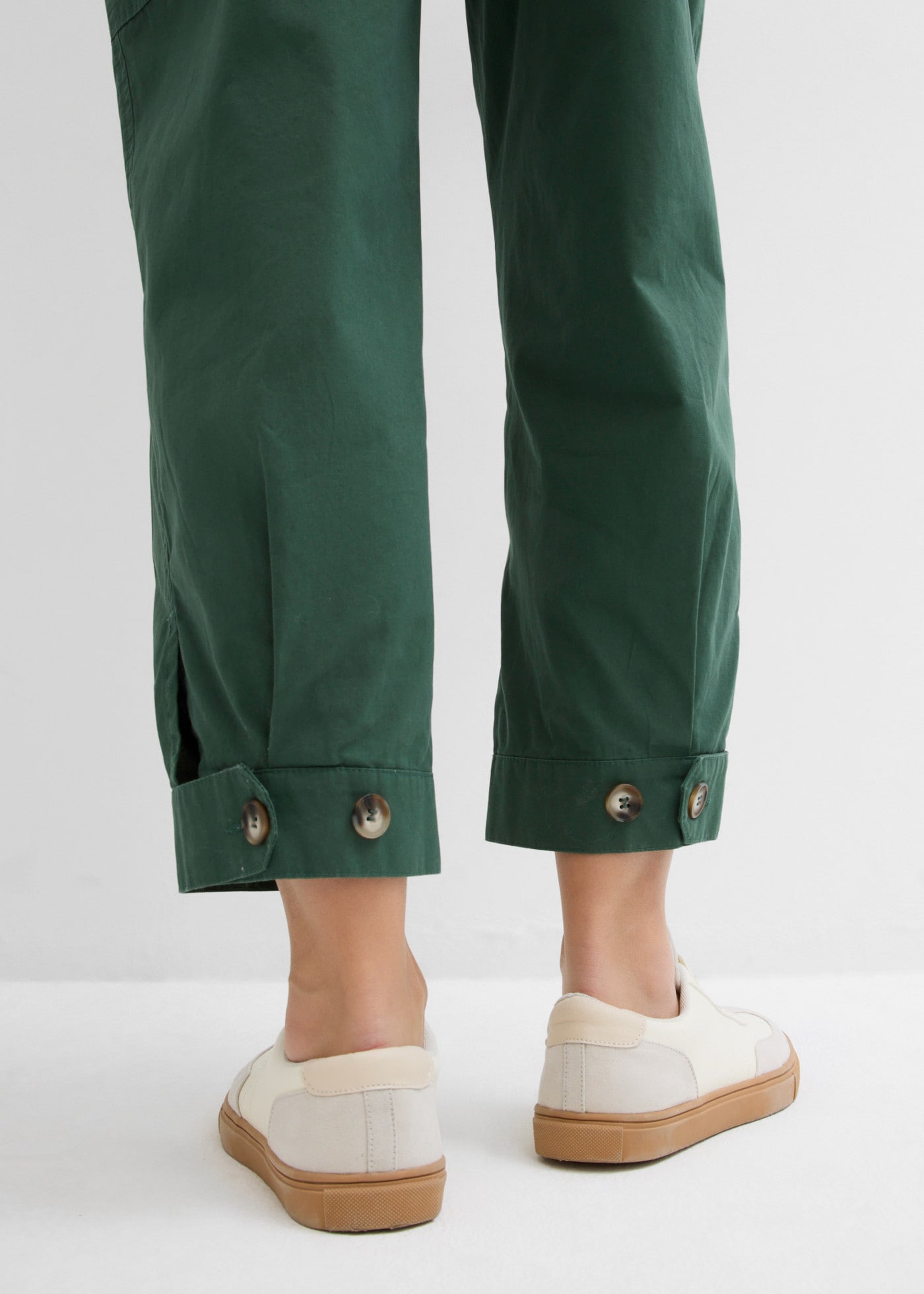 bonprix Cargohose  Loose Fit, mit Bindegürtel, aus Baumwolle, in verschiedenen Größen
