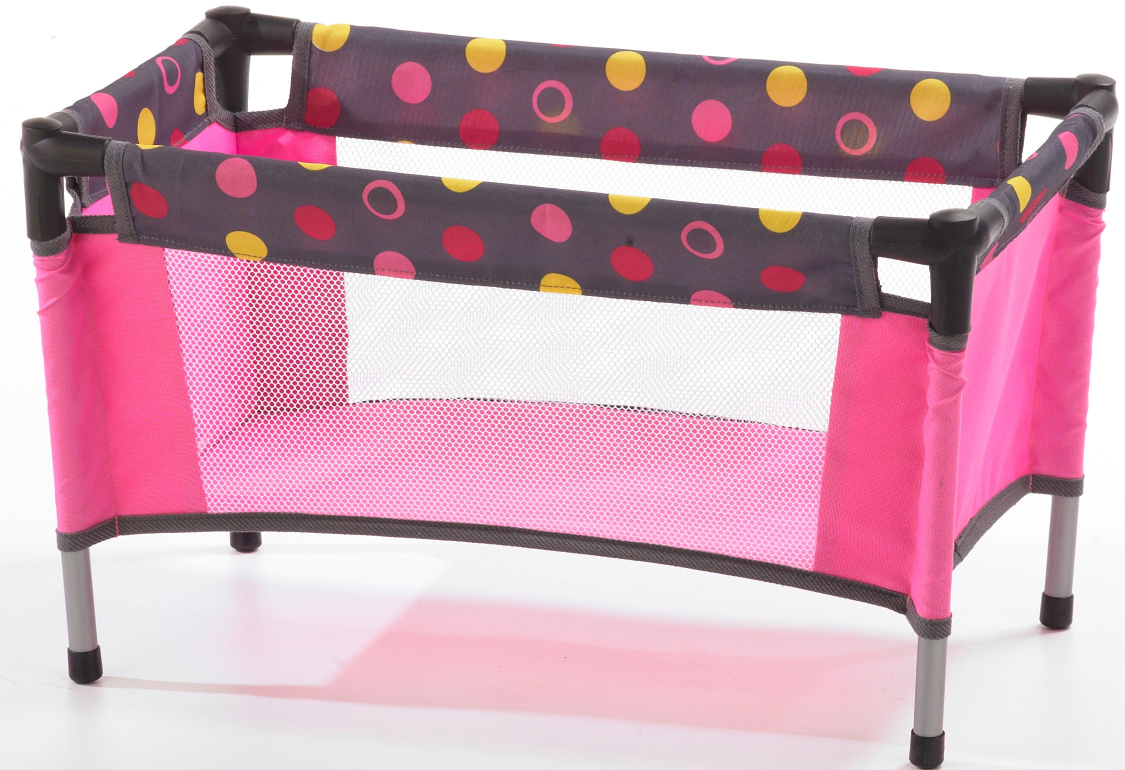 CHIC2000 Puppenbett »Puppen-Reisebett, Funny Pink«, mit Tragetasche
