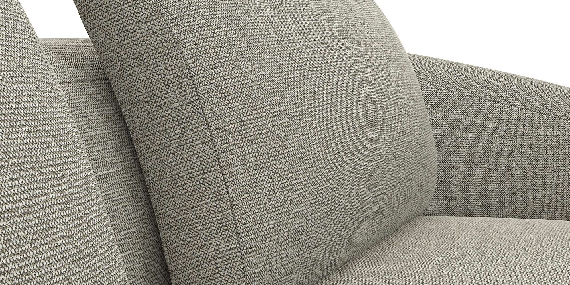 FLEXLUX Ecksofa »Torino, rund, L-Form, Sofa-Ecke mit Ottomane«, Modernes, organisches Sofa-Design, Kaltschaum, Wellenunterfederung