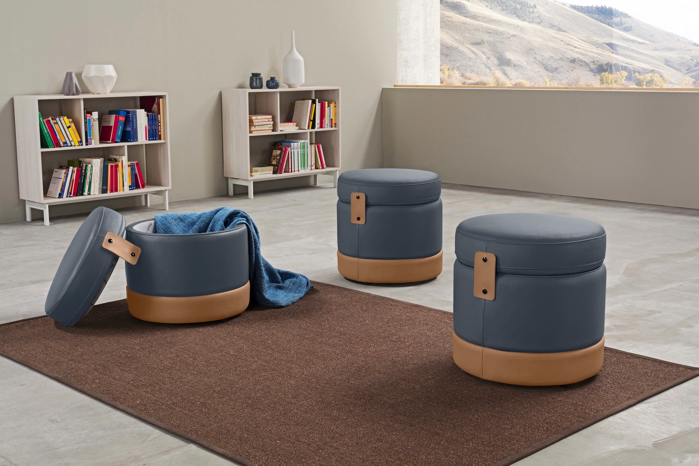 Egoitaliano Hocker »Tonder, Designhocker als Blickfang mit tollen Details« günstig online kaufen