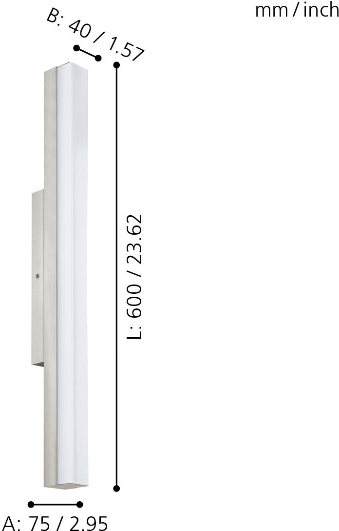 EGLO LED Wandleuchte »TORRETTA«, 1 flammig, Leuchtmittel LED-Board   LED fe günstig online kaufen