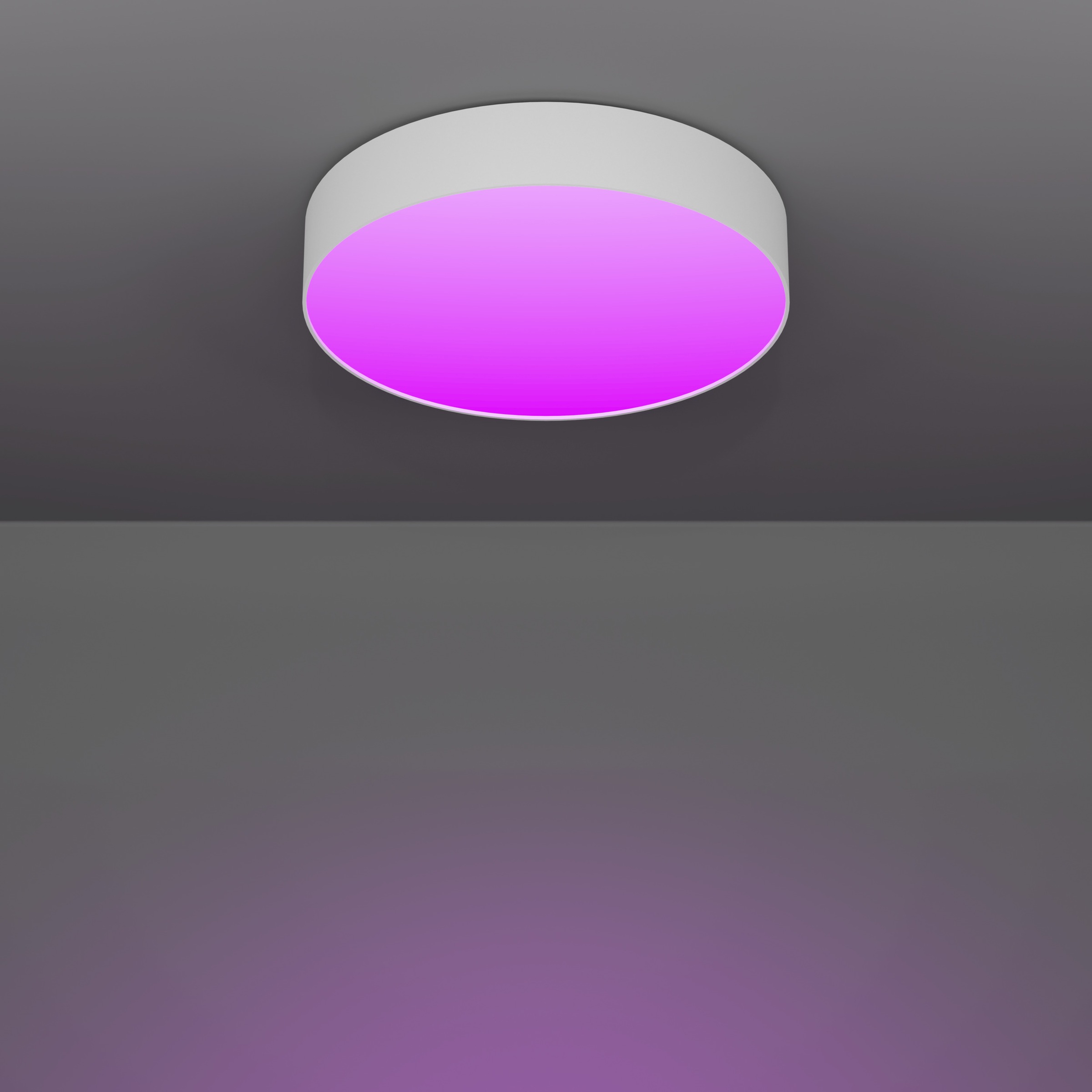 EGLO LED Deckenleuchte »GALLIZZI-Z Deckenlampe - Kunststoff - LED - 15W - IP20« LED-Modul 1 Stk. Kaltweiß | Neutralweiß | RGB | Warmweiß Wohzimmerlampe, Esszimmerlampe, Flur, Schlafzimmer, H7 x Ø39 cm