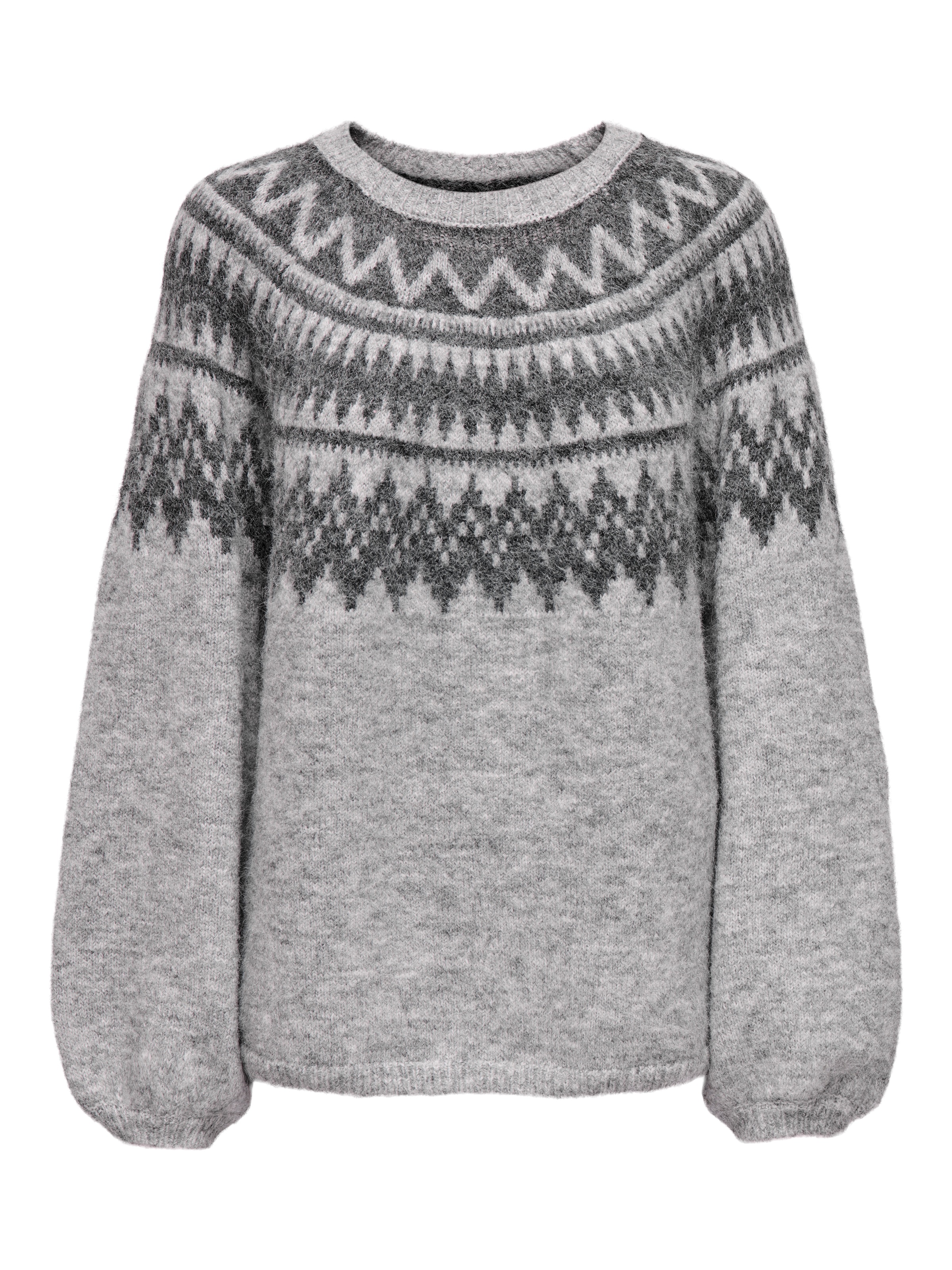 ONLY Strickpullover »ONLREYKJA LS O-NECK KNT« mit Wolle und Stretchanteil