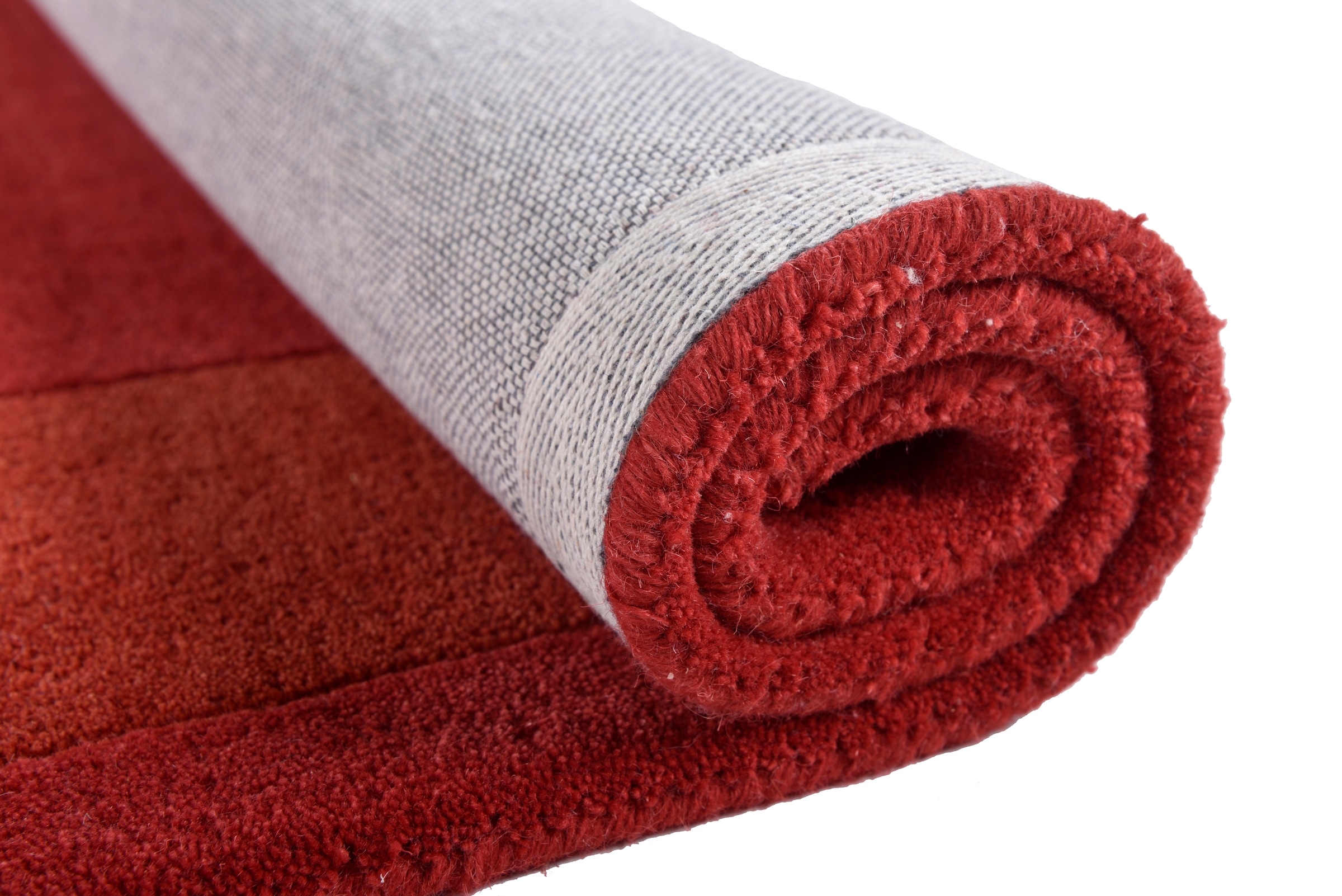 THEKO Wollteppich »Royal Nepali 3085« rechteckig 15 mm Höhe reine Wolle, handgetuftet, Uni-Farben, mit Bordüre, modernes Design