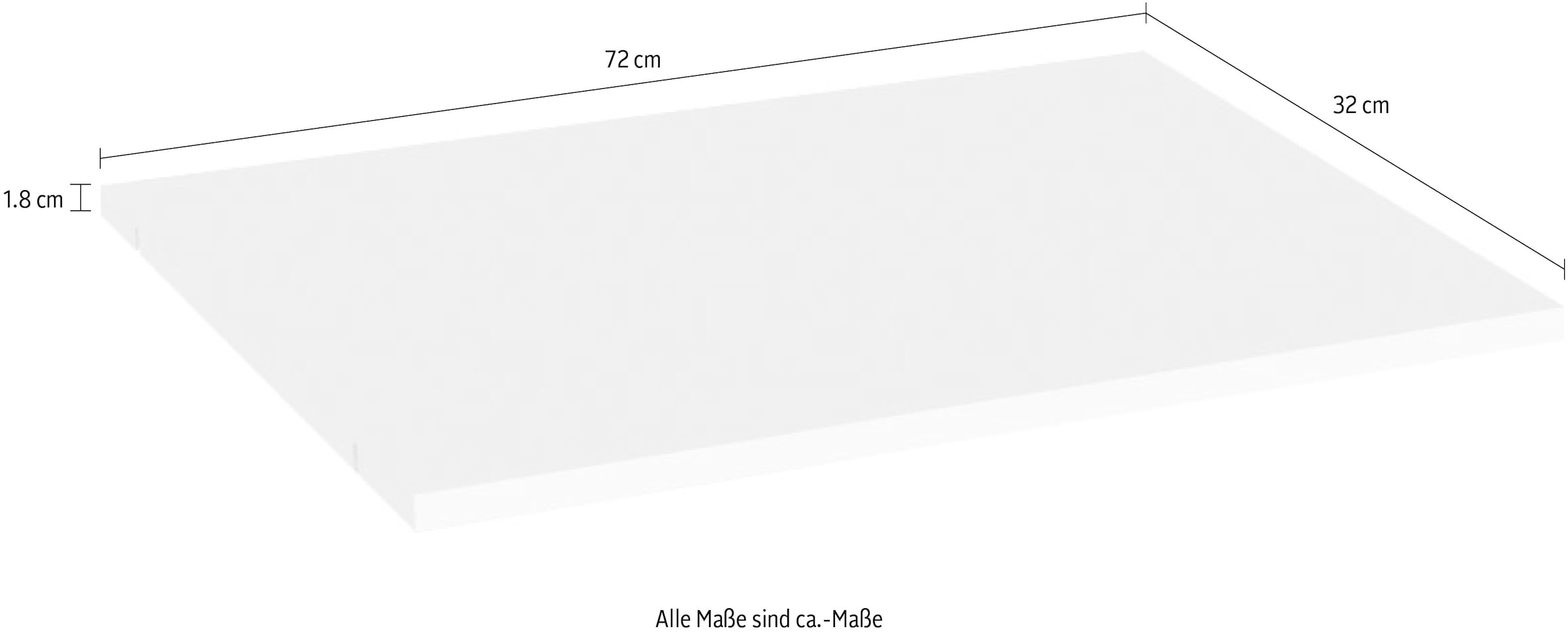PLACES OF STYLE Einlegeboden »Piano, Gala, aus FSC-zertifiziertem Holzwerkstoff« Set,  jeweils 2 Stück, in den Breiten 43, 72 oder 88cm