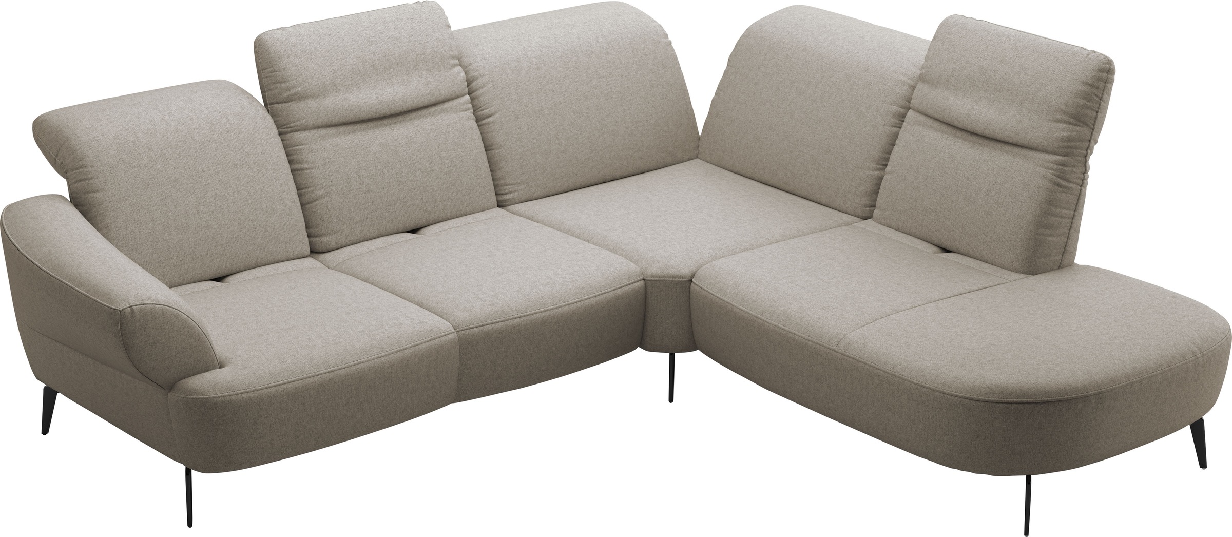 sit&more Ecksofa »Dance«, inkl.System Click&Seat und Sitztiefenverstellung