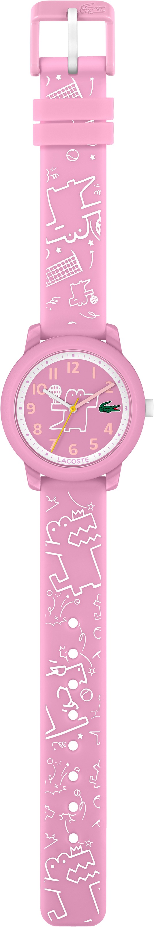 Lacoste Quarzuhr »LACOSTE.12.12 KIDS«, Armbanduhr, Kinderuhr, Silikonarmband, Geschenkidee