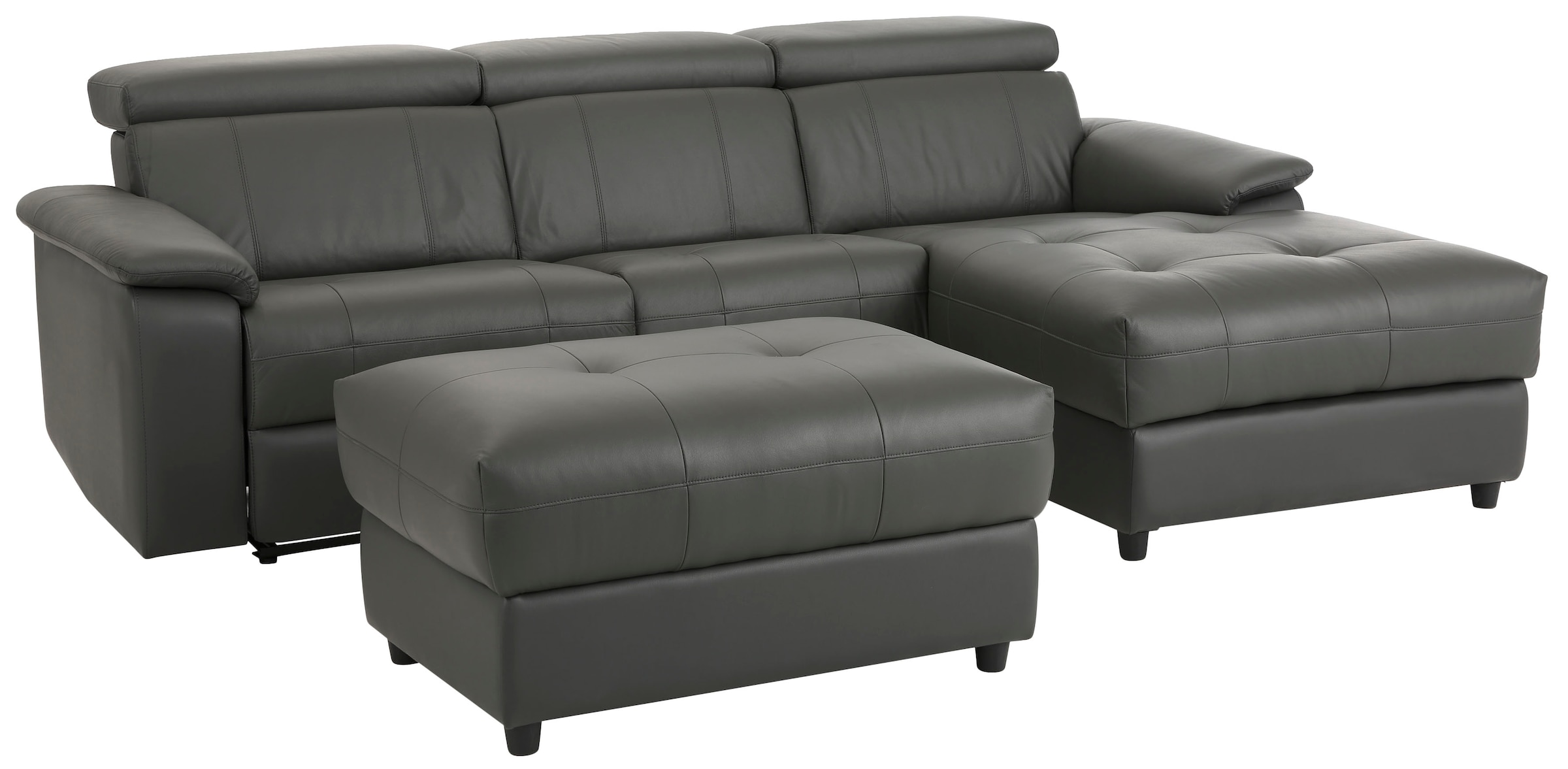 Home affaire Ecksofa »Binado, L-Form,«, mit manueller oder elektrischer Relaxfunktion mit USB-Anschluss