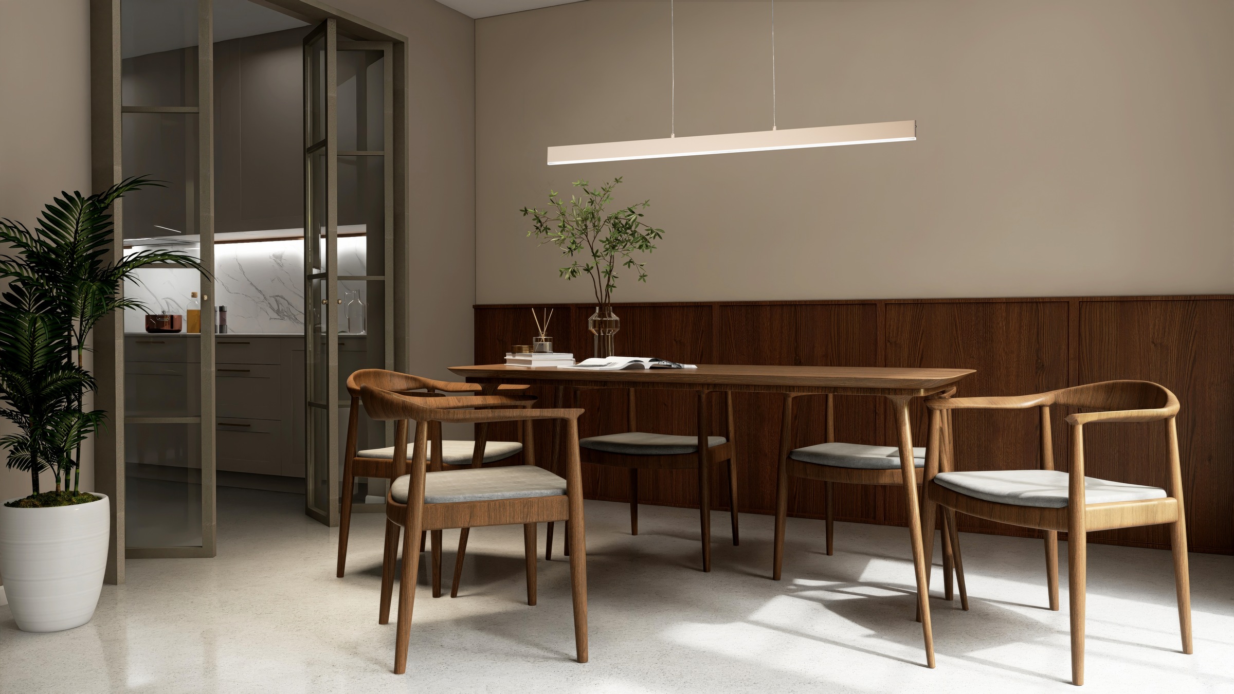 FISCHER & HONSEL Pendelleuchte »Silvano« LED-Board 1 Stk. höhenverstellbar mit Kabellift