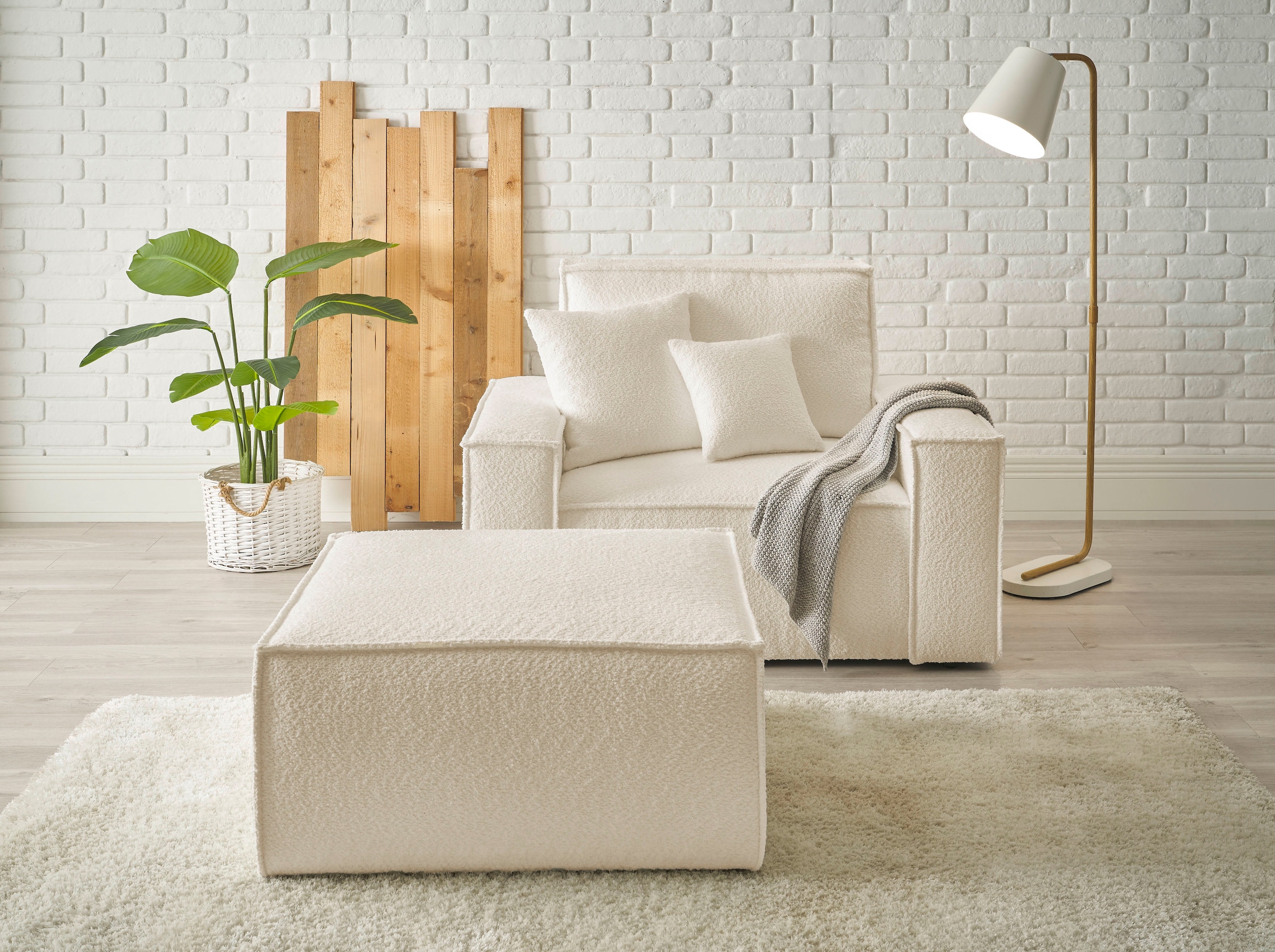 andas Loveseat »Finnley«, (2 St.), Loveseat und Hocker im Set, passend zur günstig online kaufen