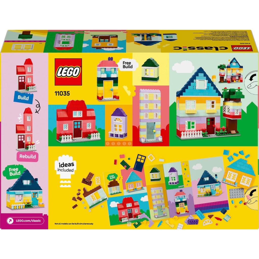 LEGO® Konstruktionsspielsteine »Kreative Häuser (11035), LEGO Classic«, (850 St.)