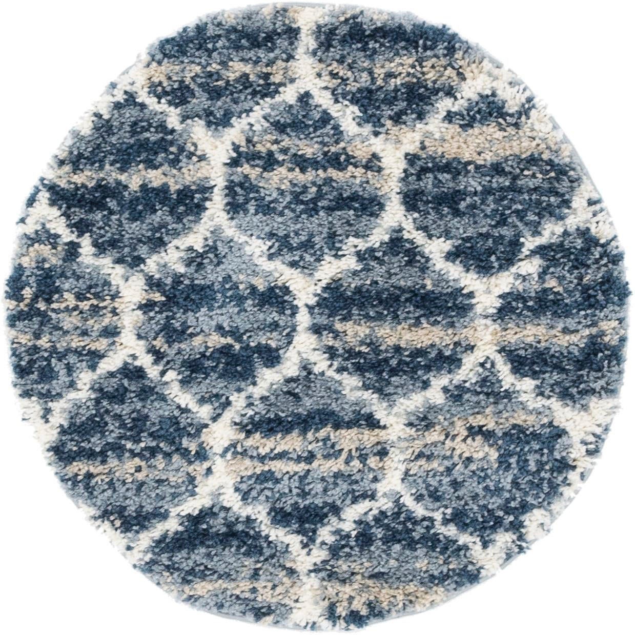 Myflair Möbel & Accessoires Hochflor-Teppich »Top Shag Lagerräumung«, rund, 32 mm Höhe, gewebt, melierte Optik, weich & kuschelig