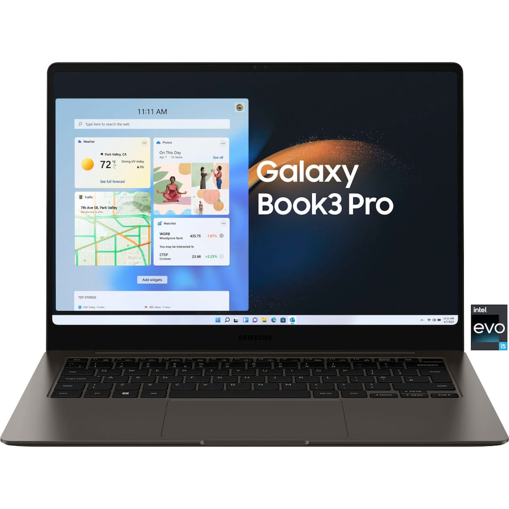Samsung Notebook »Galaxy Book3 Pro«, 35,56 cm, / 14 Zoll, Intel, Core i5, Iris® Xᵉ Graphics, 512 GB SSD