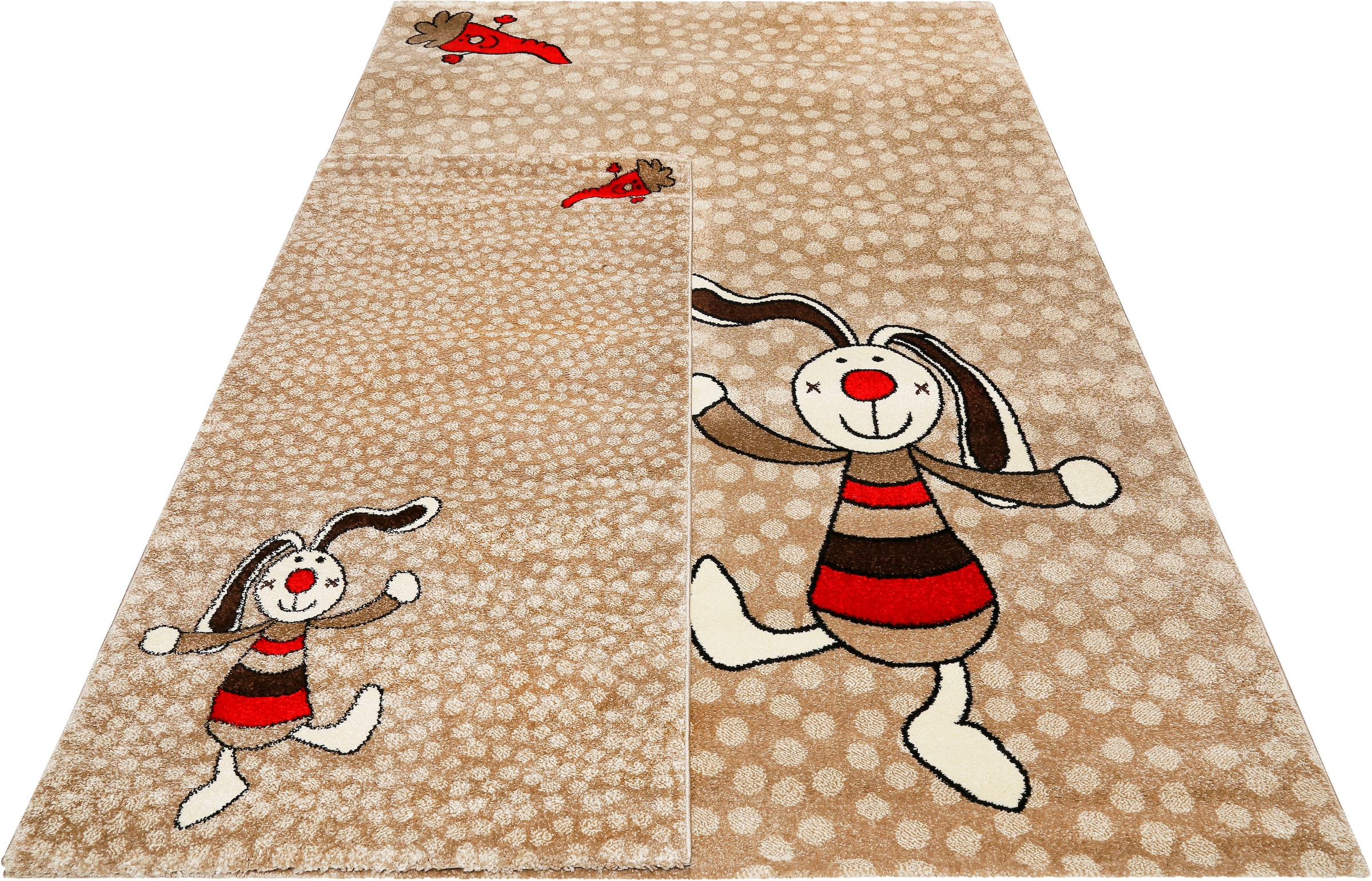 Sigikid Kinderteppich »Rainbow Rabbit«, rechteckig, 13 mm Höhe