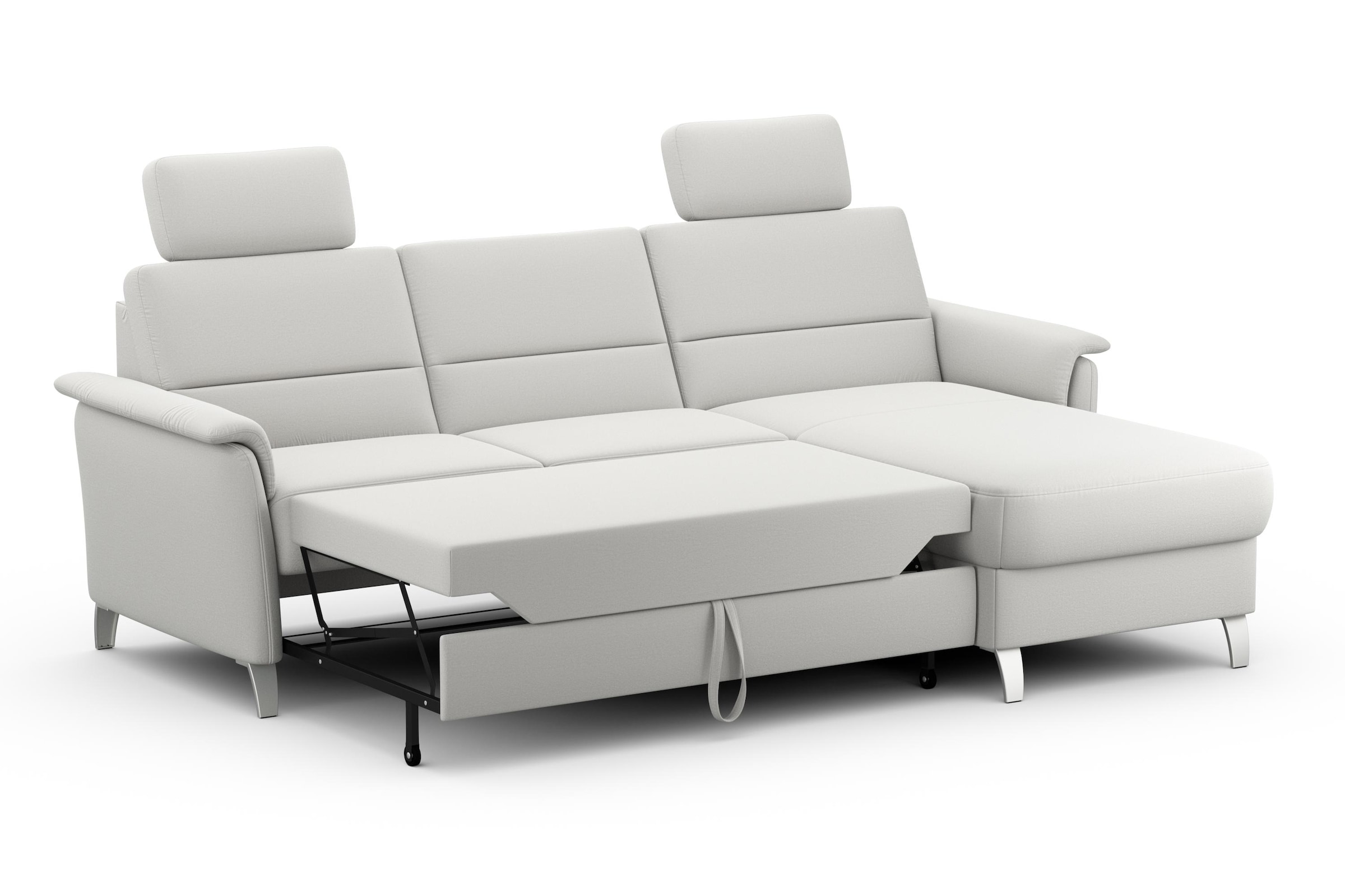 sit&more Ecksofa »Palmera L-Form«, Federkern, wahlweise mit Bettfunktion und mit/ohne Stauraum