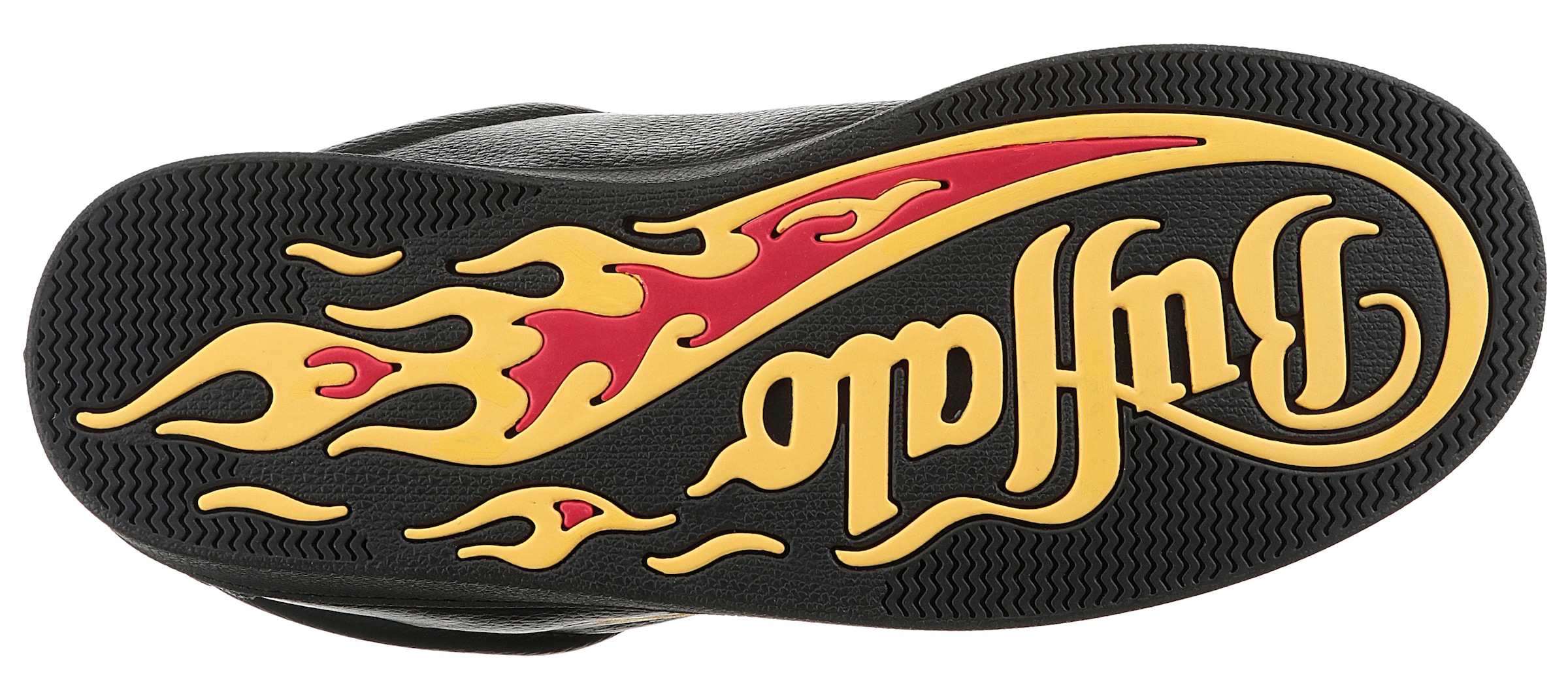 Buffalo Sneaker »LIBERTY«, Freizeitschuh, Schnürschuh, Halbschuh mit trendigem Flammenmotiv