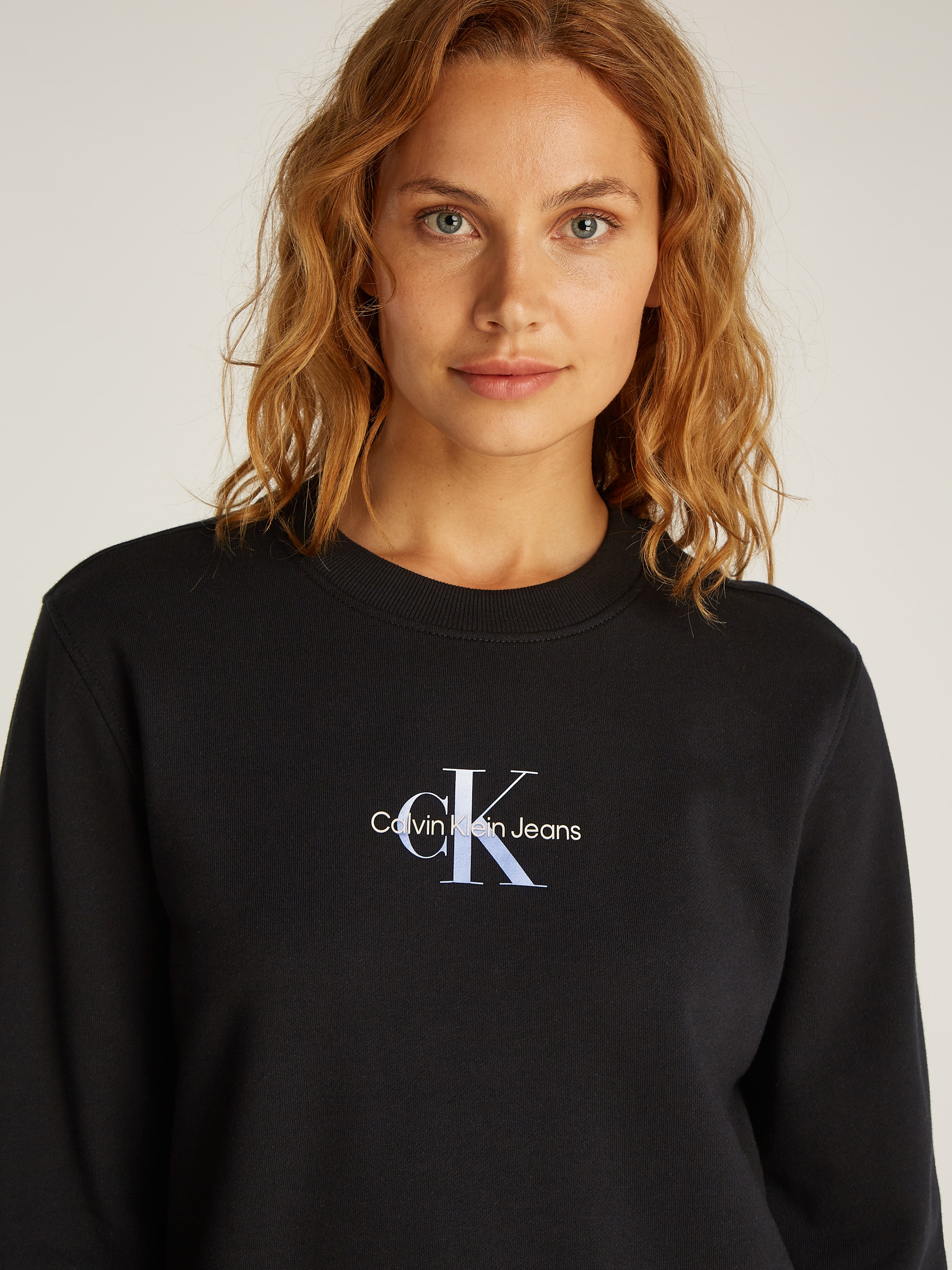 Calvin Klein Jeans Sweatshirt »GRADIENT MONOLOGO CREWNECK«, mit Logo