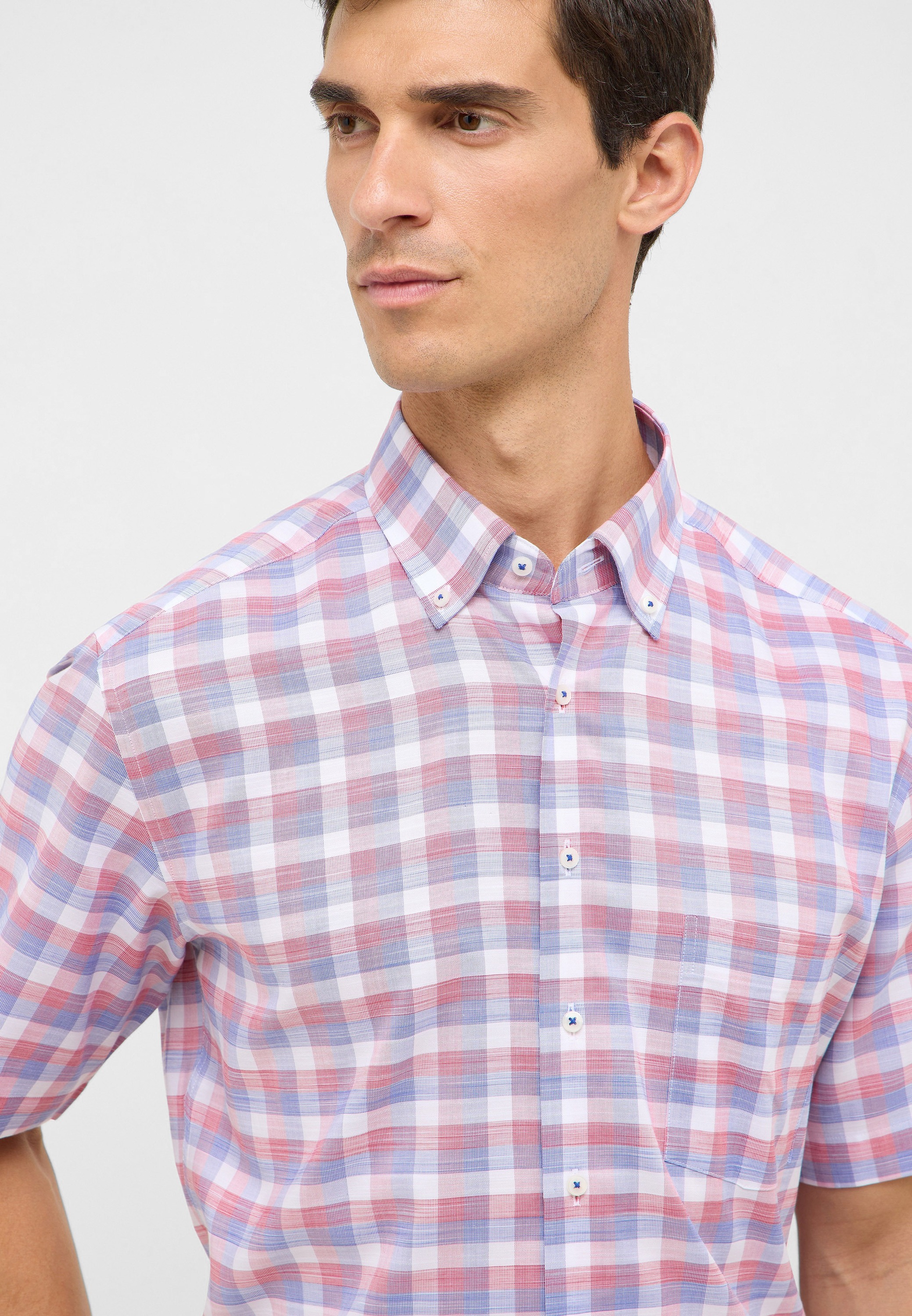 Eterna Kurzarmhemd »MODERN FIT« EASY IRON (bügelleicht)