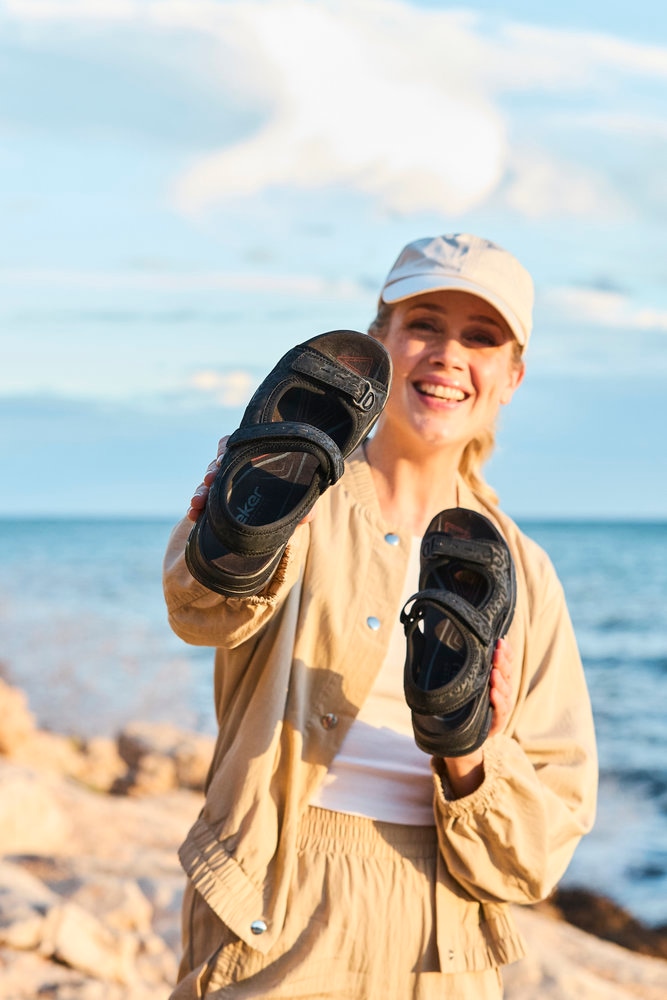 Rieker Trekkingsandale »vegan«, Klettschuh, Outdoorsandale, Sommerschuh mit Rieker Air Dämpfung