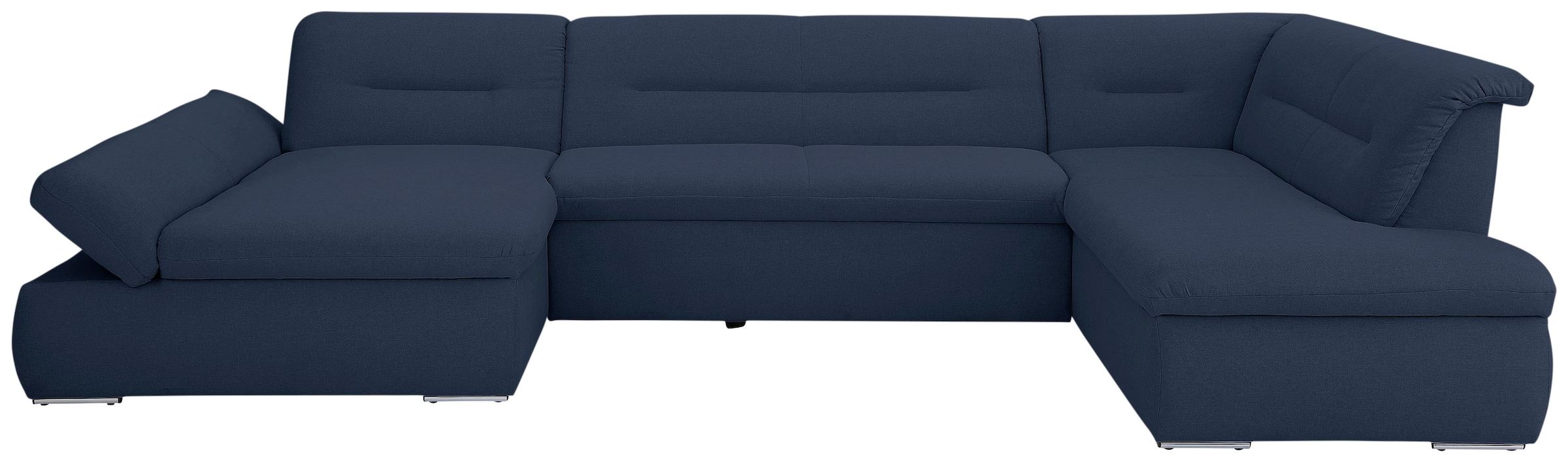 Home affaire Wohnlandschaft »Avesa U-Form« Wahlweise mit Armteilverstellung und Bettfunktion, B/T/H: 355/216/80cm