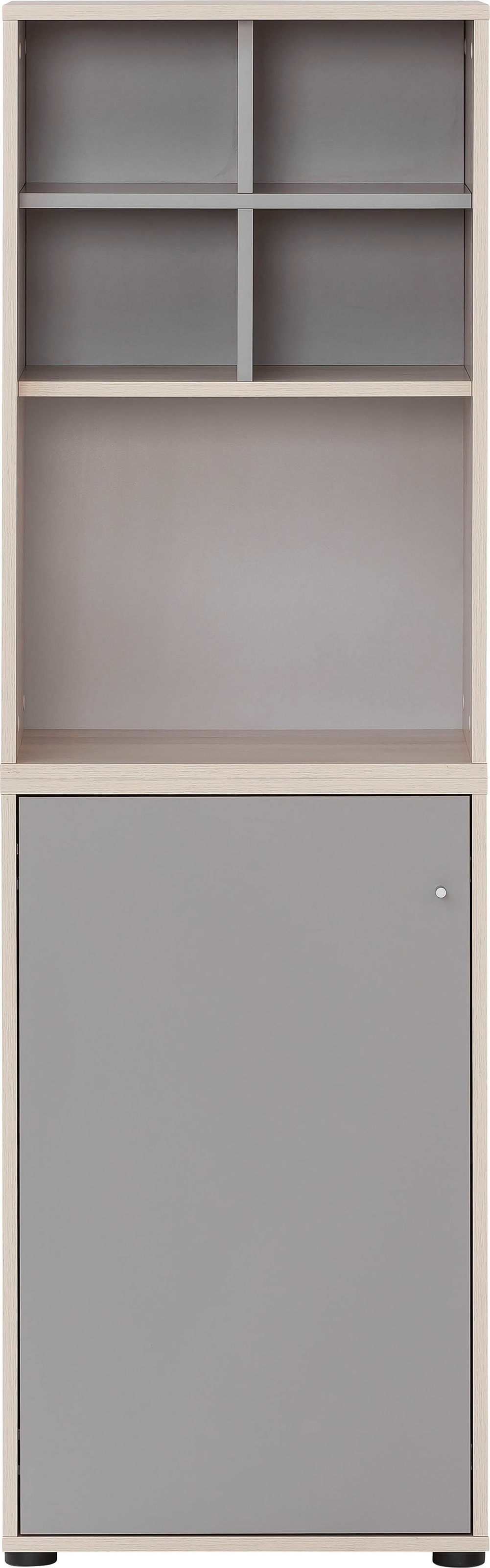 Schildmeyer Büromöbel-Set »Serie 400«, (3 tlg.), bestehend aus 1 Regal, 1 Schrank, 1 Regalkreuz