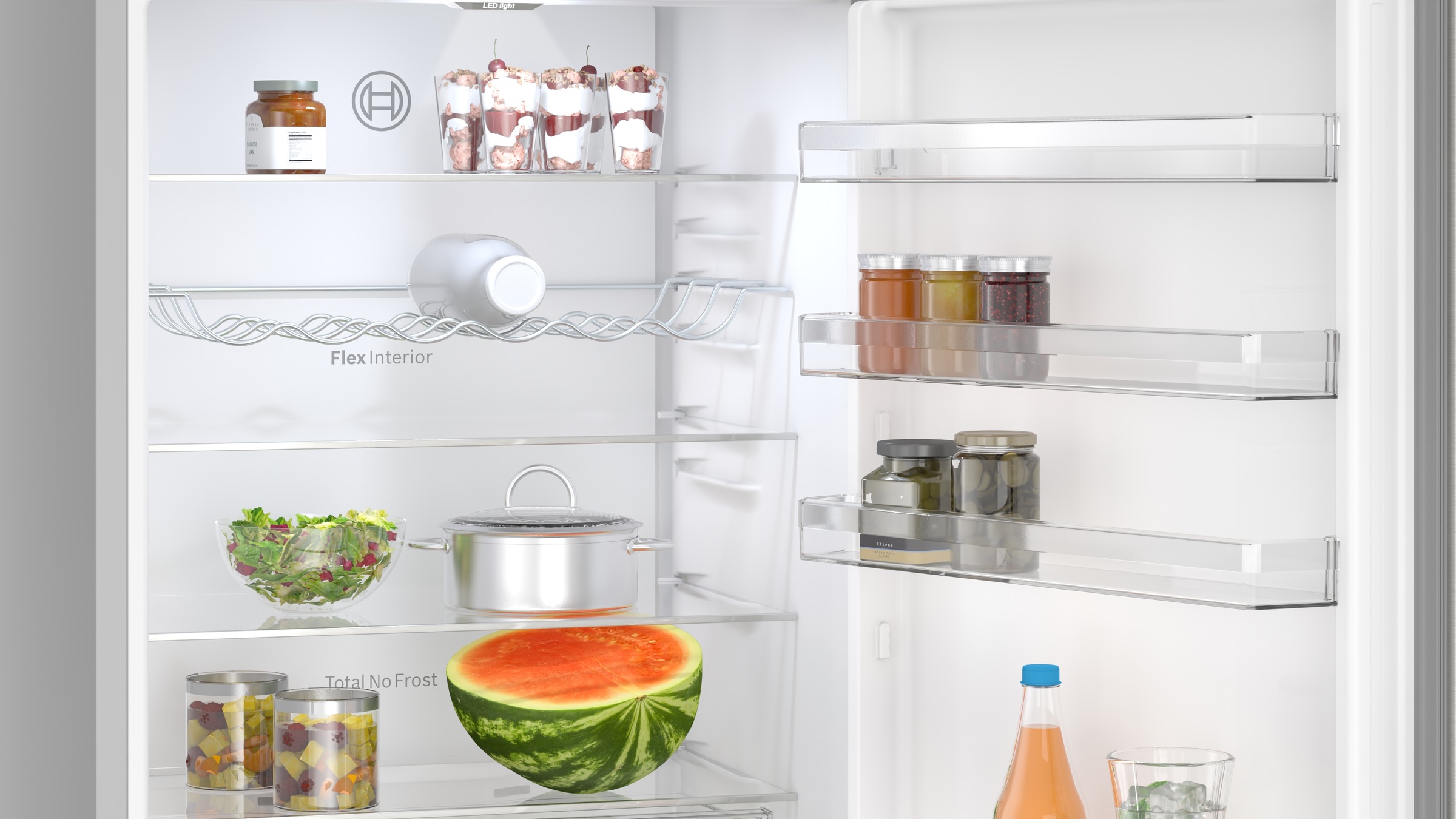 BOSCH Kühl-/Gefrierkombination Serie 4 »KGN492IAF« 203 cm hoch 70 cm breit