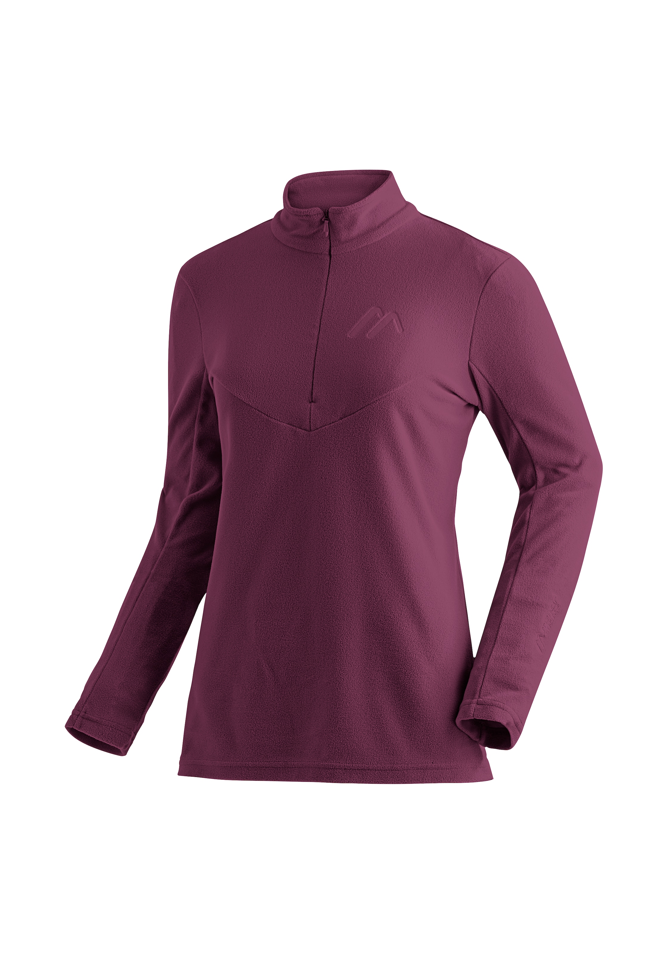 Maier Sports Fleecepullover »Denise HZ W«, Damen Midlayer, pflegeleichtes Half-Zip Fleece