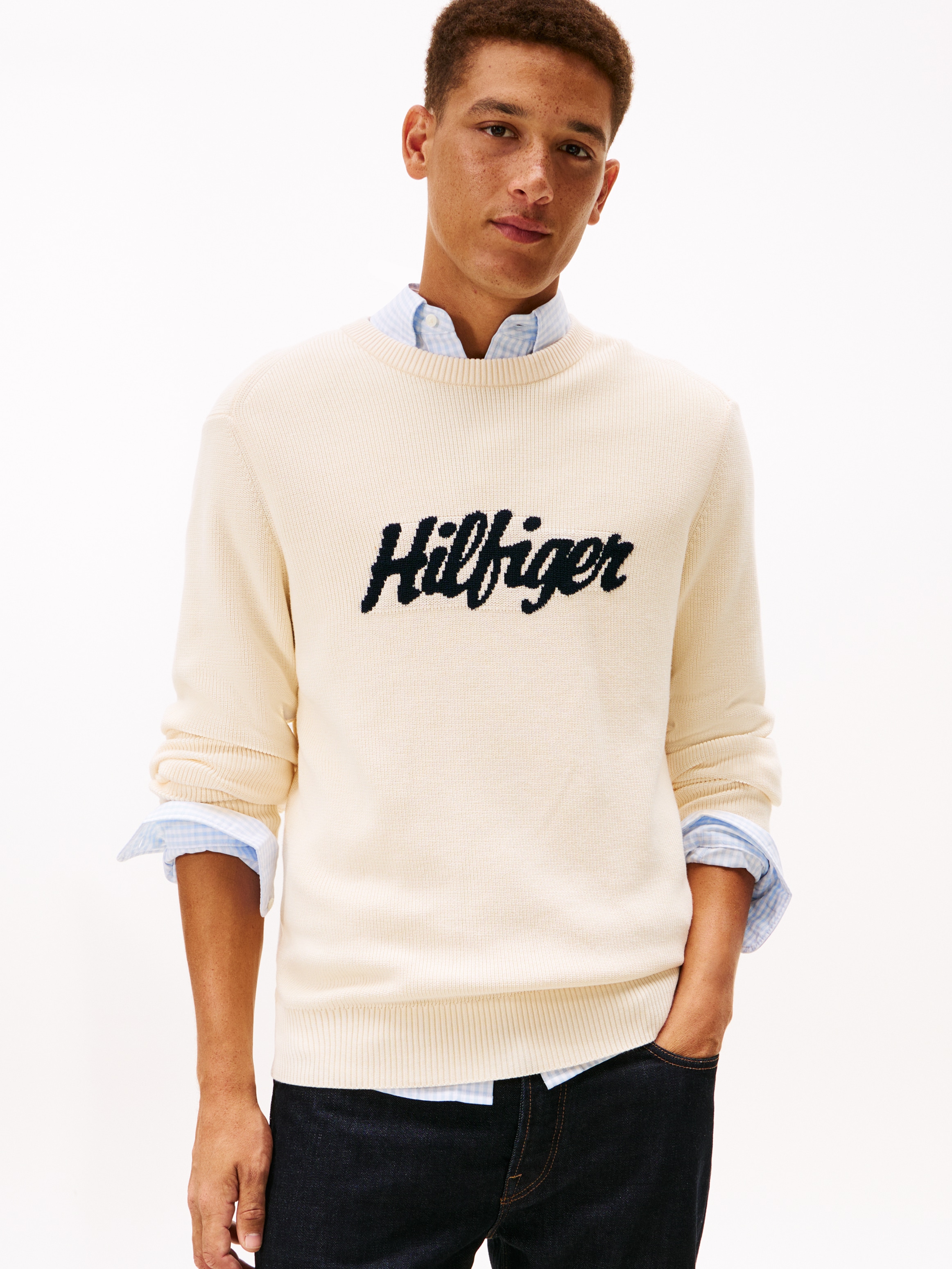 Tommy Hilfiger Rundhalspullover »SEASONAL GRAPHIC COTTON«