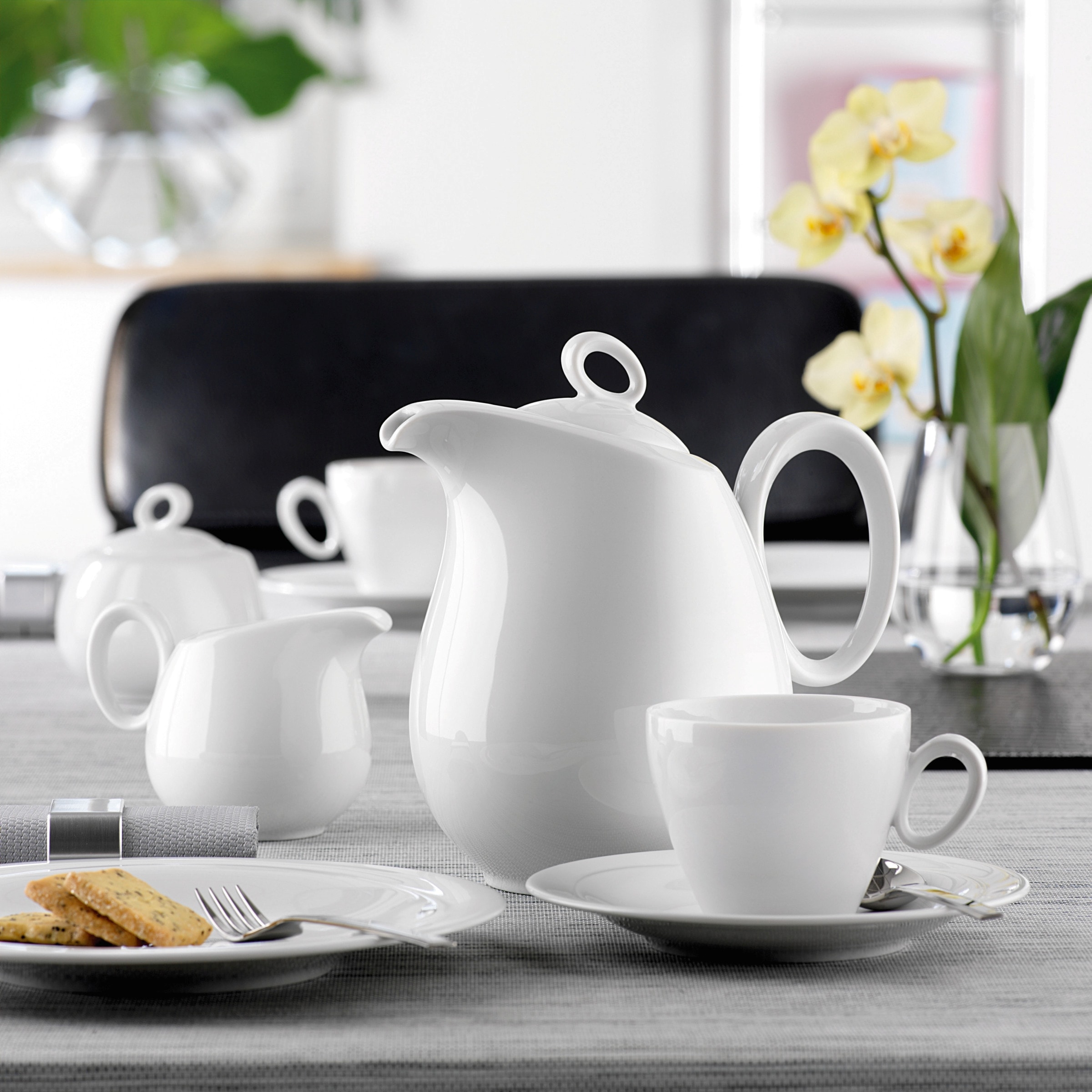 Seltmann Weiden Kombiservice »Geschirr-Set, Service Trio«, (Set, 30 tlg.), Teller, Tassen, Untertassen, Made in Germany, 30 Teile, für 6 Personen