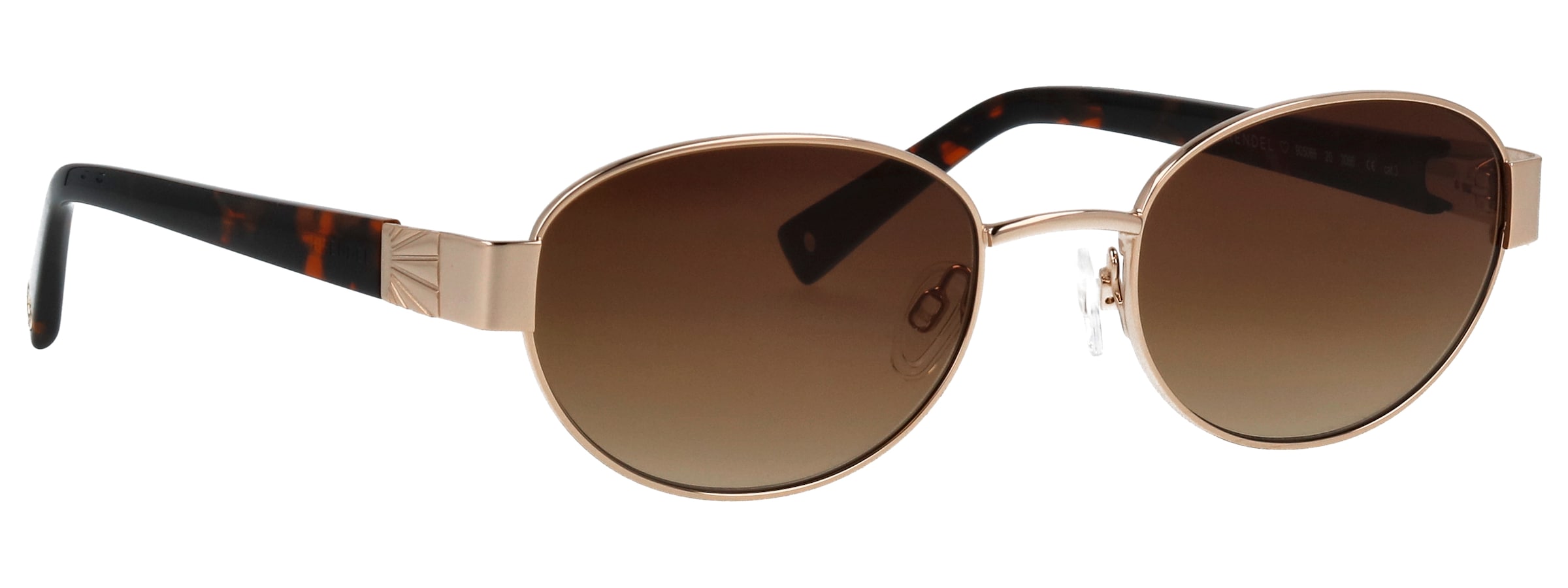 BRENDEL eyewear Sonnenbrille »Modell 905066« Form Oval, Logoschriftzug auf Bügel, Metallfassung