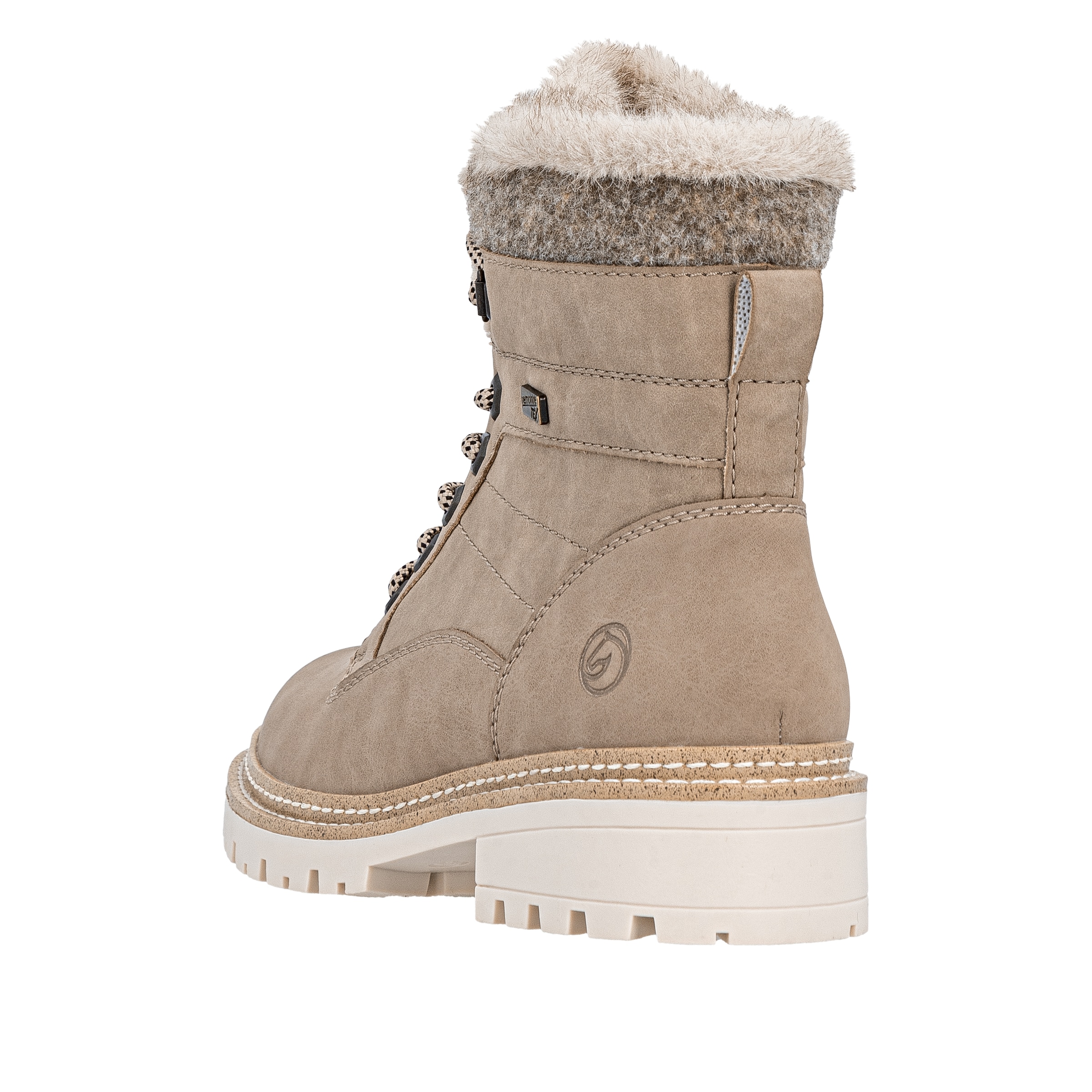 Remonte Winterstiefelette »Elisabeth Hurley-Collection«, Schnürboots mit wasserabweisender TEX-Membran und Fiber Grip