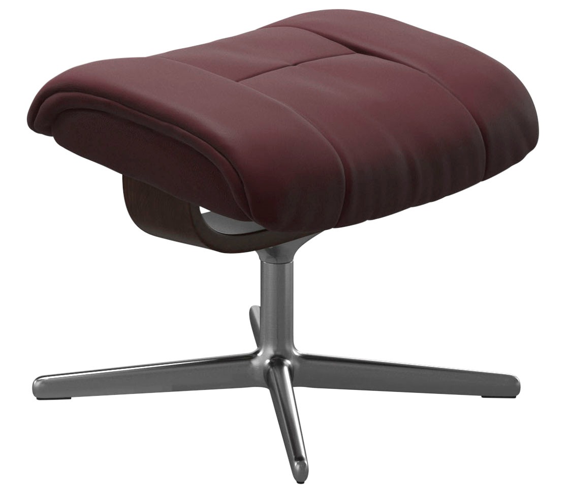 Stressless® Fußhocker »Mayfair«, mit Cross Base, Größe S, M & L, Holzakzent Braun